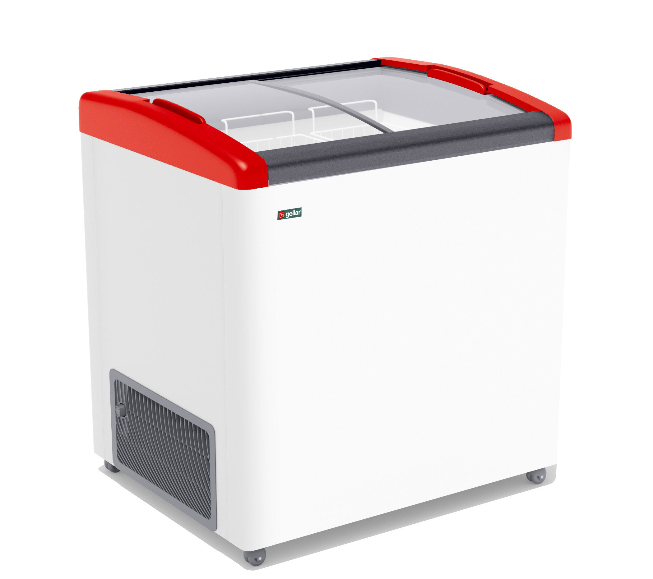 Изображение товара Морозильный ларь Gellar FG 275 E белый красный объем 260 л класс A