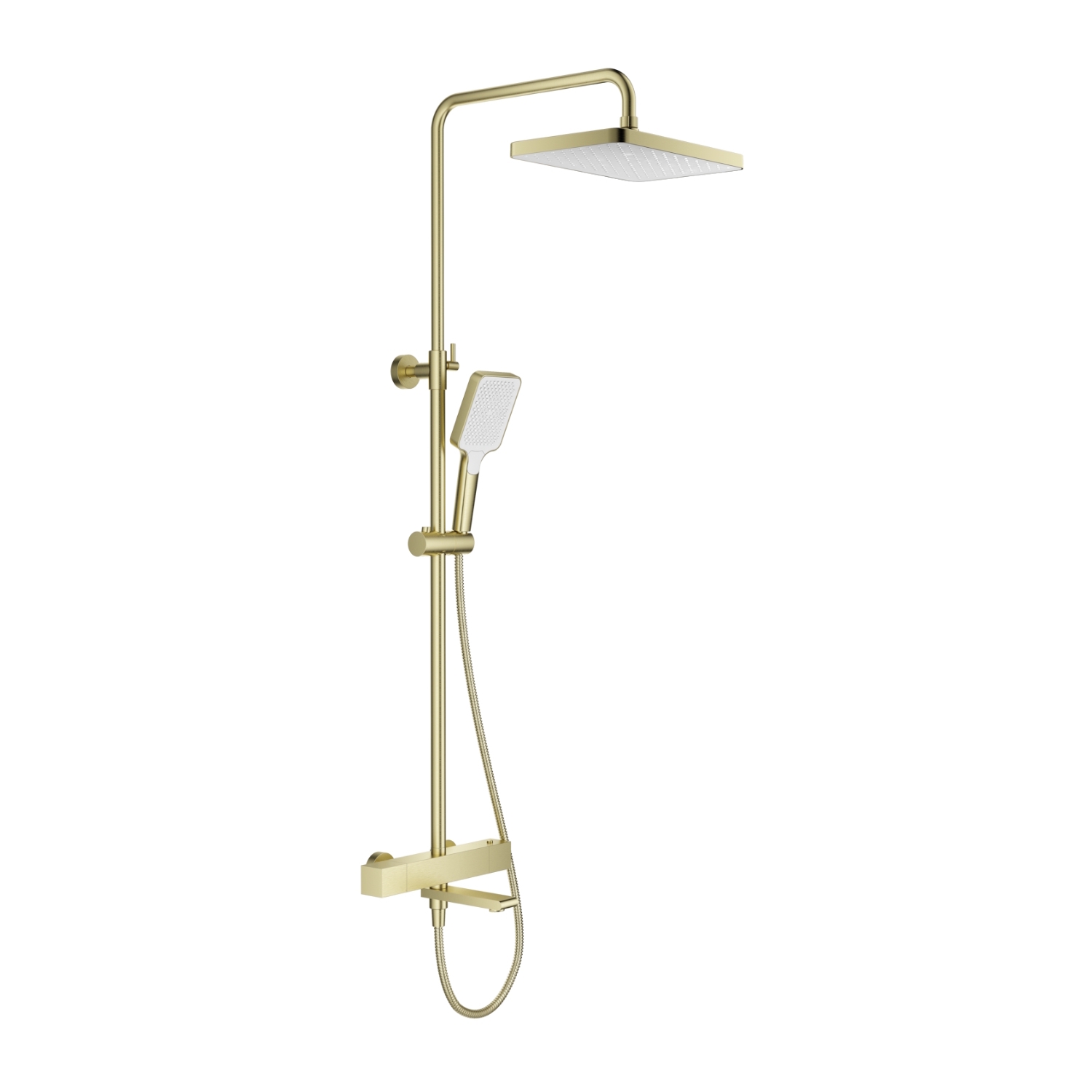 Изображение товара Душевая система SPLENKA S224.26.03 термостатический смеситель цвет матовое золото