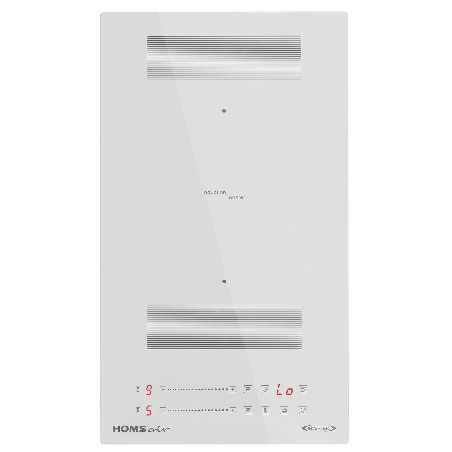 Изображение товара Индукционная варочная панель Homsair HIC32BWH Inverter 2 конфорки белая 29 см