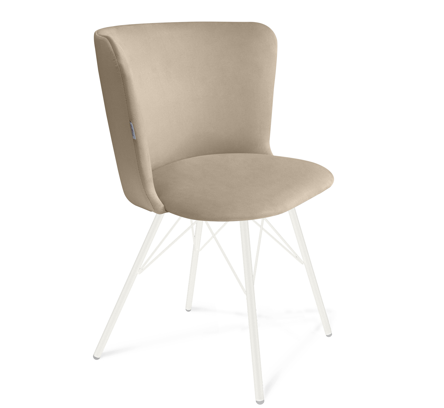 Изображение товара Стул Sheffilton 2323904601 60x86x45 см микровелюр бежевый современный дизайн