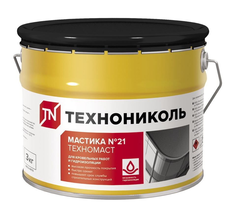 Изображение товара Мастика кровельная Технониколь Техномаст №21 3кг