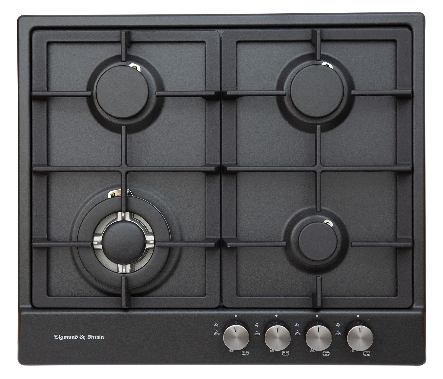 Изображение товара Газовая варочная панель Zigmund Shtain GN 128.61 B 4 конфорки черная встраиваемая