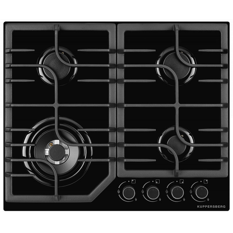 Изображение товара Газовая варочная панель Kuppersberg FG 63 B 327196 61 см 4 конфорки цвет черный