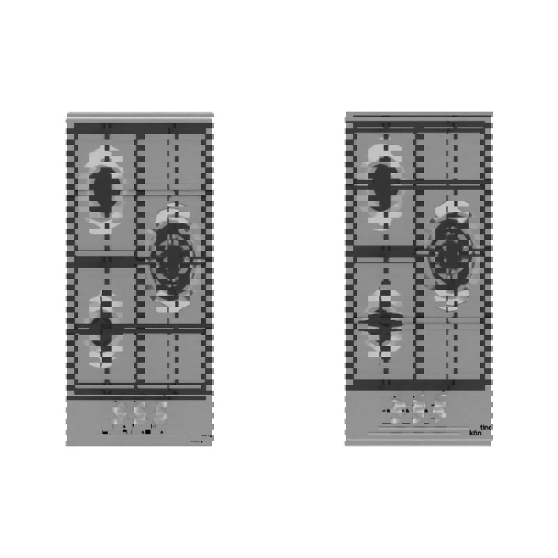 Изображение товара Газовая варочная панель Korting HG 465 CTX 45 см 3 конфорки цвет нержавеющая сталь