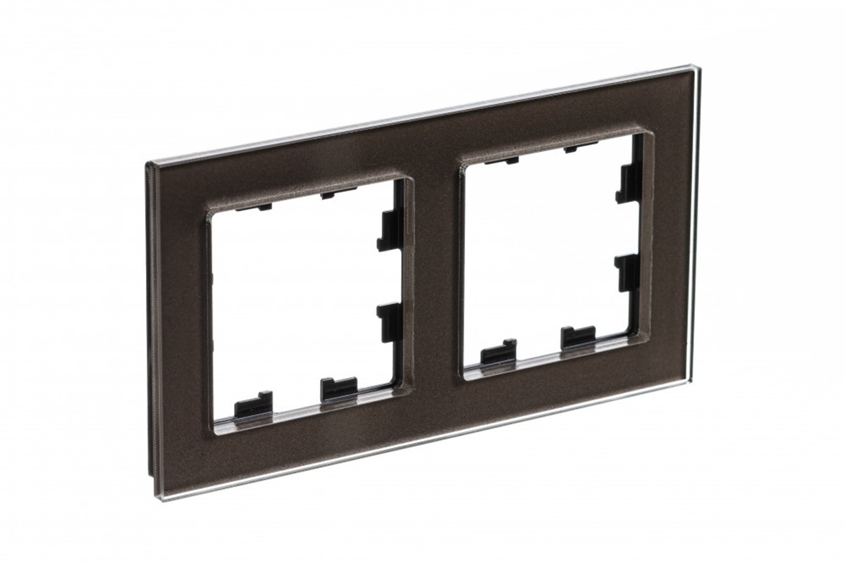 Изображение товара Рамка для розеток и выключателей Systeme electric AtlasDesign Nature ATN320602 2 поста цвет мокко