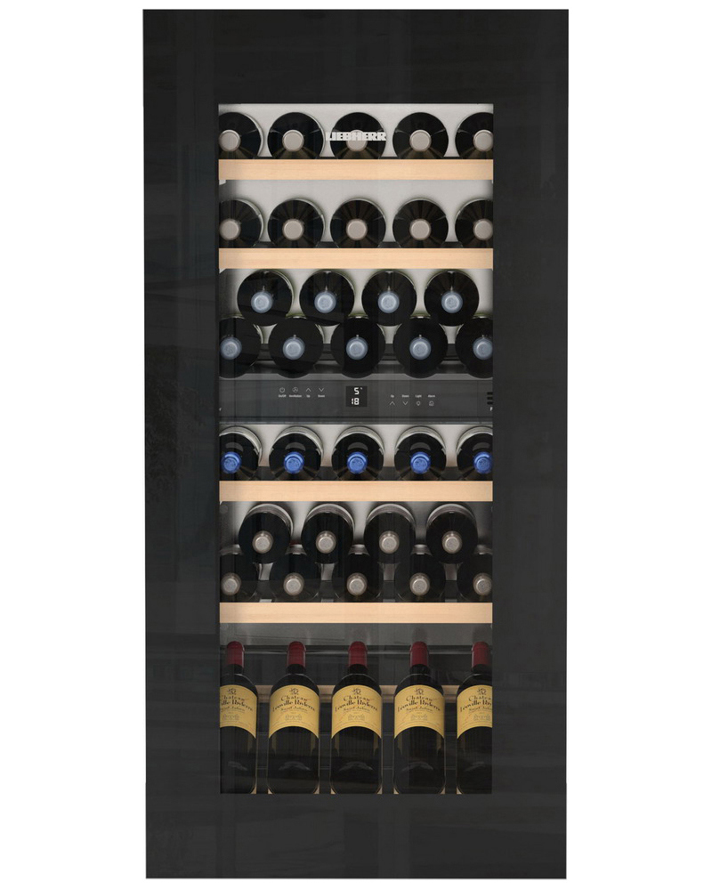 Изображение товара Винный шкаф Liebherr 59.5х123.3х57.2 см 51 бутылки цвет черное стекло