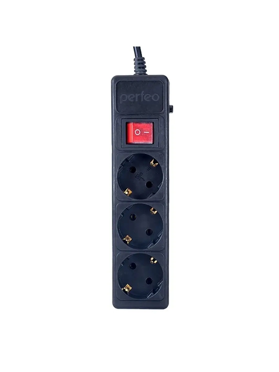 Изображение товара Сетевой фильтр Perfeo PF_A4668 3x0.75 5 м 3 розетки с заземлением 2300 Вт цвет черный Изображение товара Сетевой фильтр Perfeo PF_A4668 3x0.75 5 м 3 розетки с заземлением 2300 Вт цвет черный