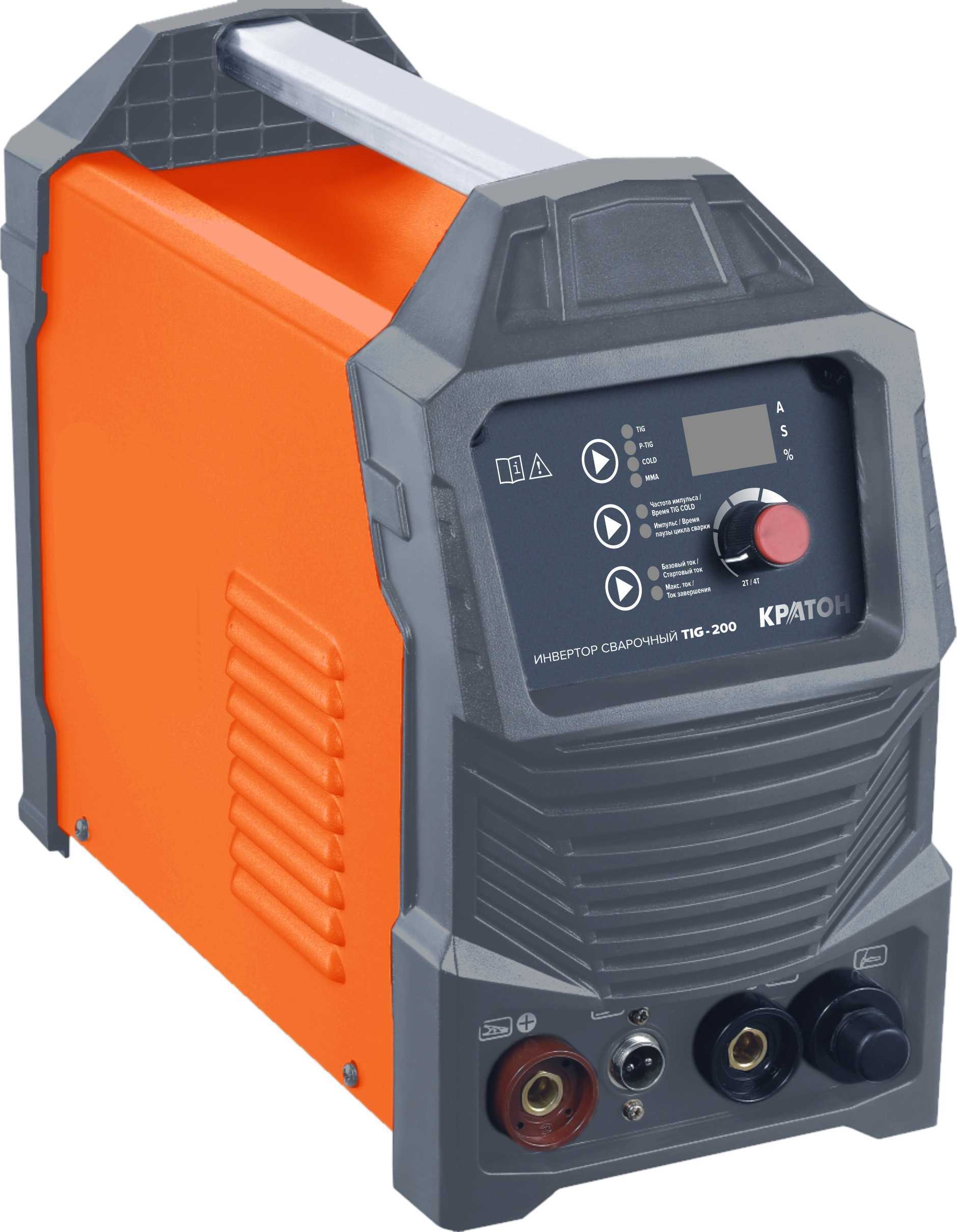 Изображение товара Сварочный аппарат инверторный Кратон TIG-200, 170 А, до 4 мм