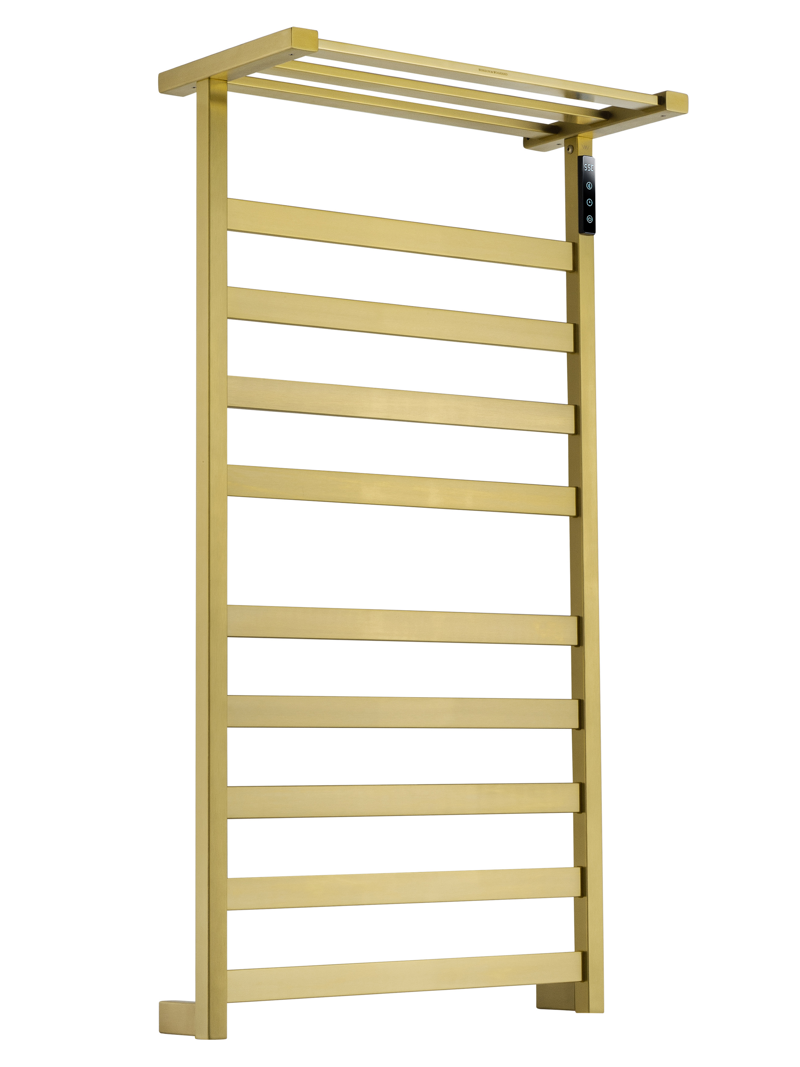 Изображение товара Электрический полотенцесушитель Wonzon & Woghand Frankfurt 480x900 мм золото с терморегулятором