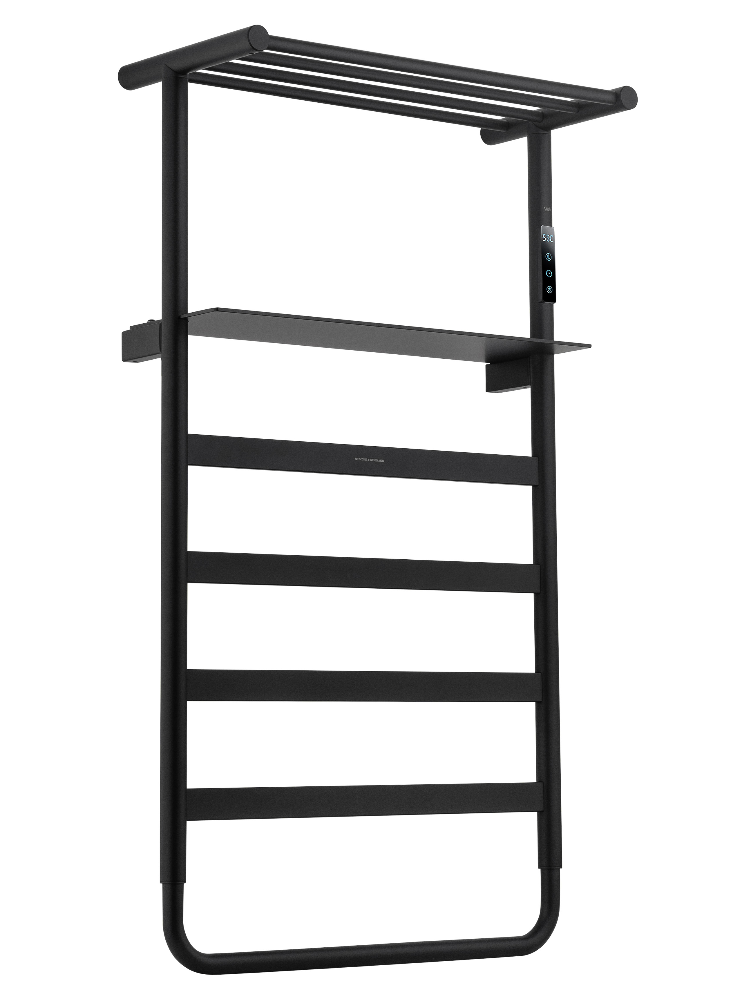 Изображение товара Электрический полотенцесушитель Wonzon & Woghand Düsseldorf 60 Вт Черный матовый