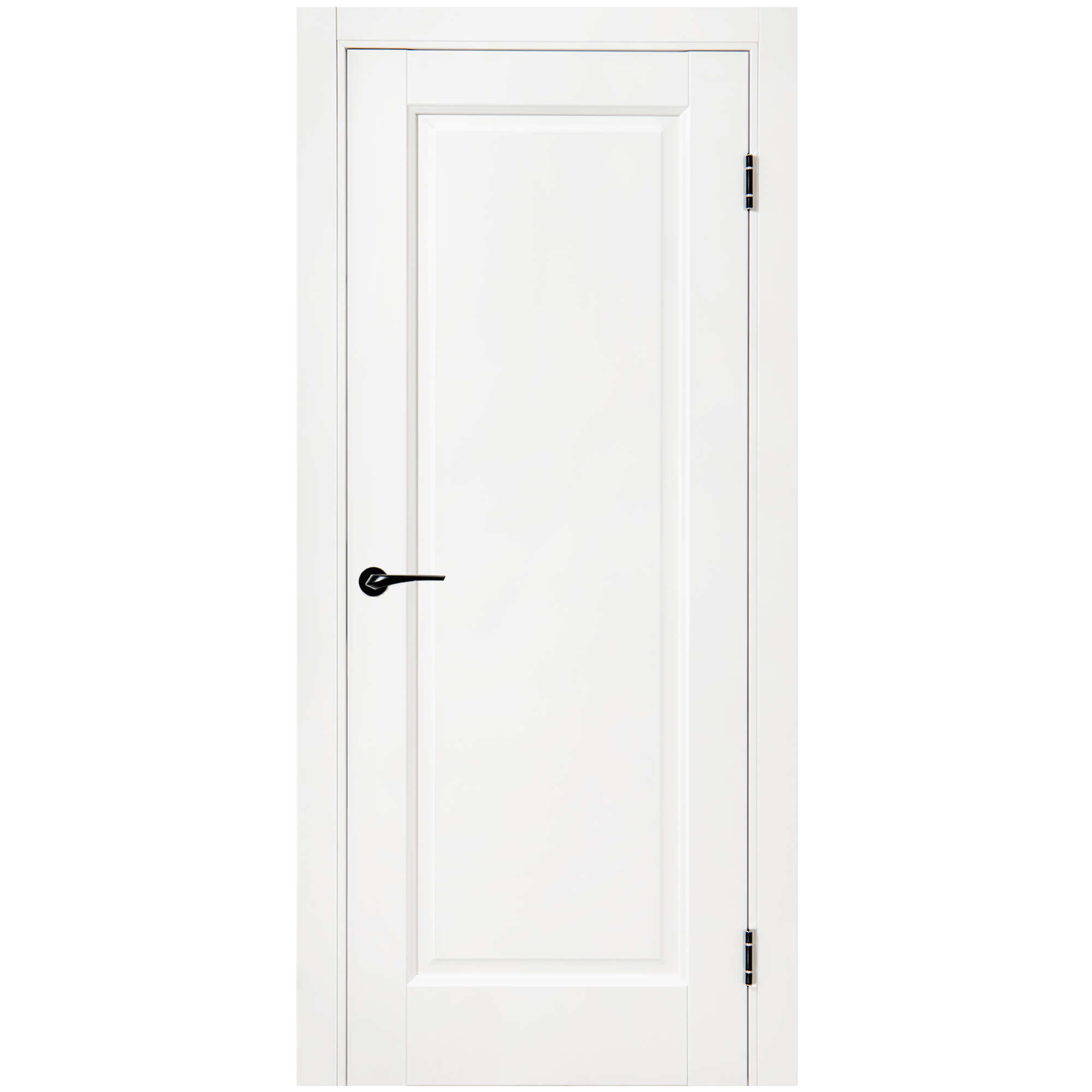 Изображение товара Дверь межкомнатная глухая Эгли 1 белая с замком и петлями