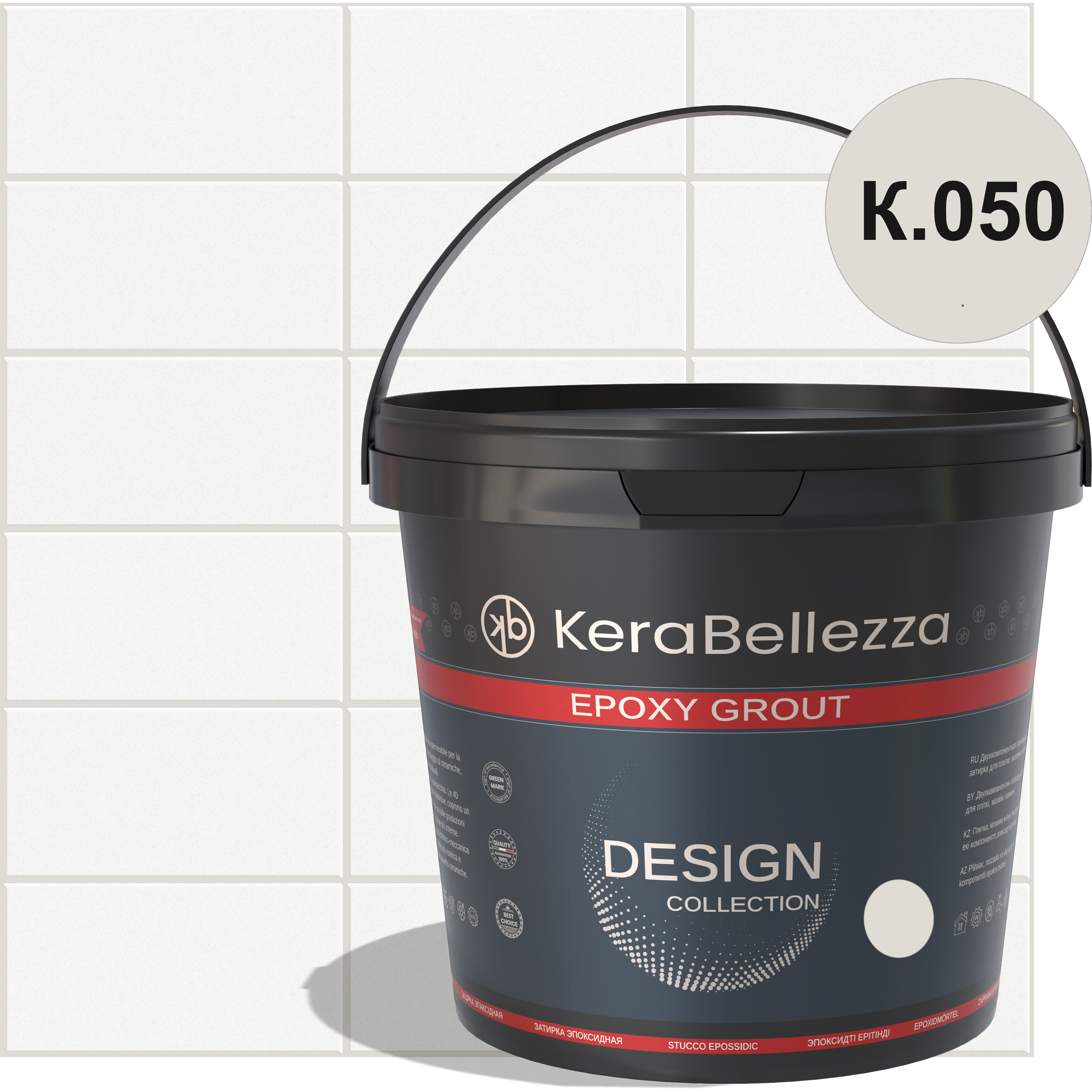 Изображение товара Эпоксидная затирка KeraBellezza Design Цвет 050 Шампанское 2 кг для плитки