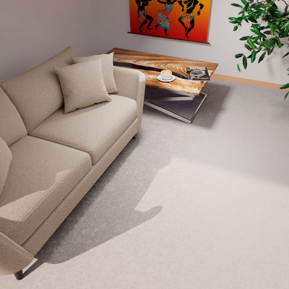 Изображение товара Линолеум Комитекс Flex Line Джотто 147 43 класс 2x4.5 м коммерческий ПВХ Россия