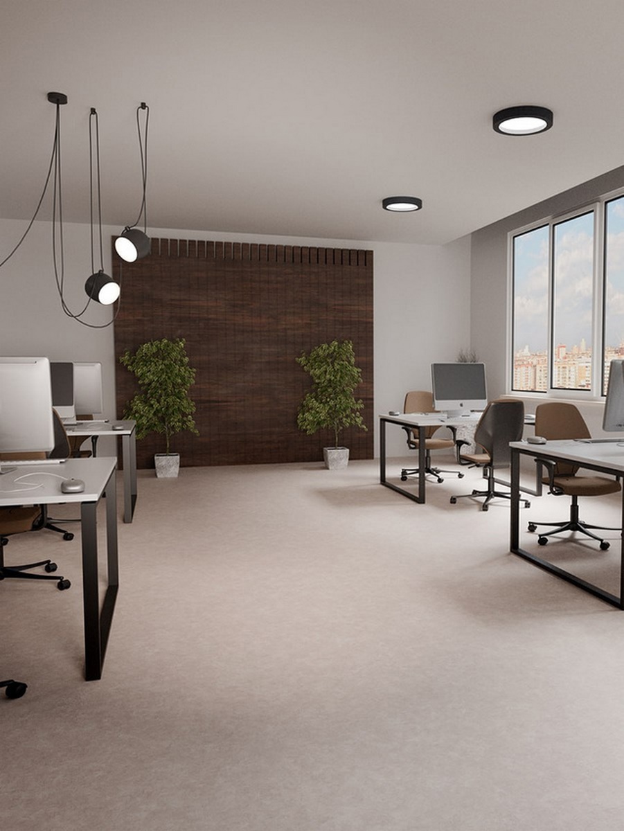 Изображение товара Линолеум Комитекс Flex Line Джотто 149, 43 класс, 2x5 м, бежевый, коммерческий ПВХ покрытие