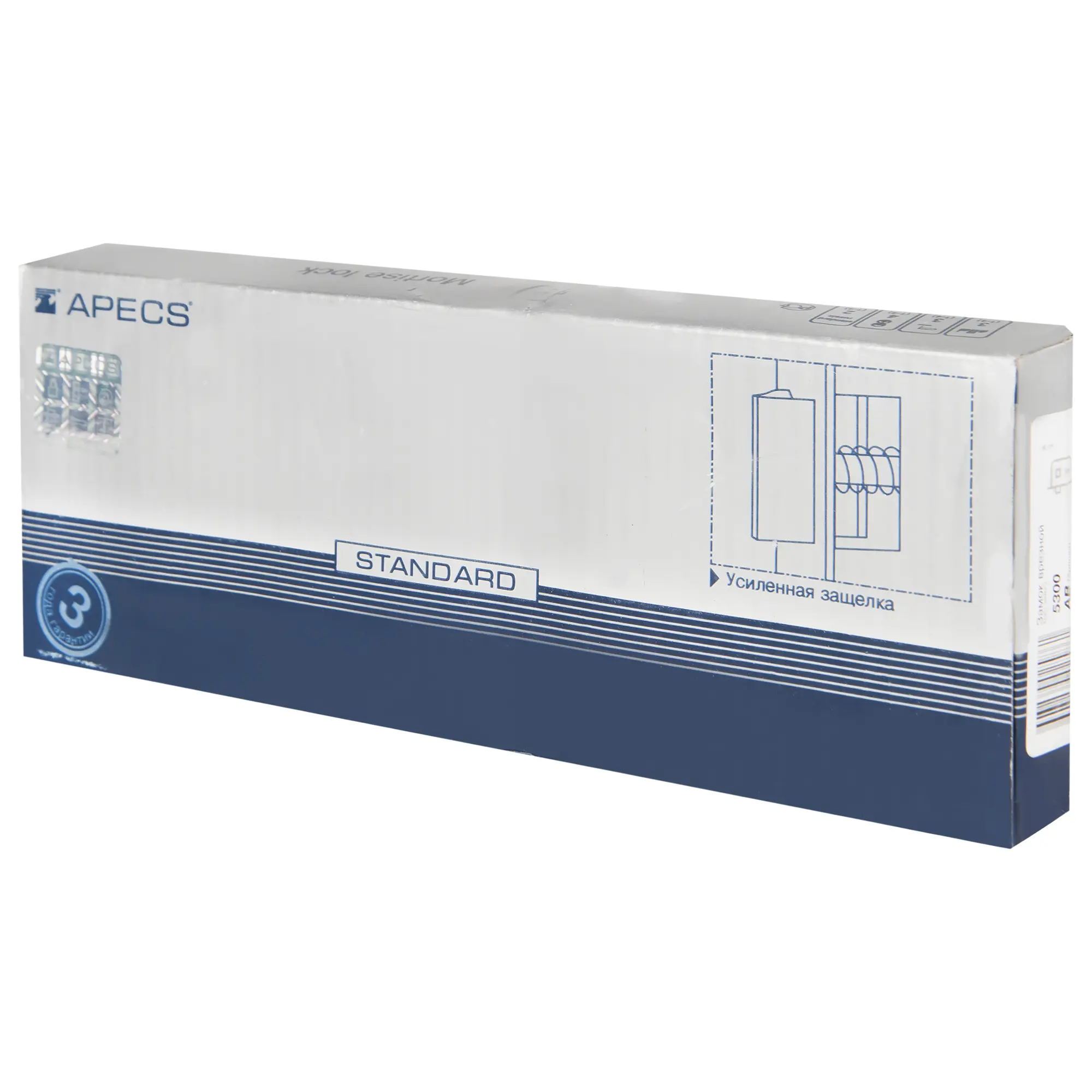 Замок врезной Apecs 5300 цвет античная бронза - 3