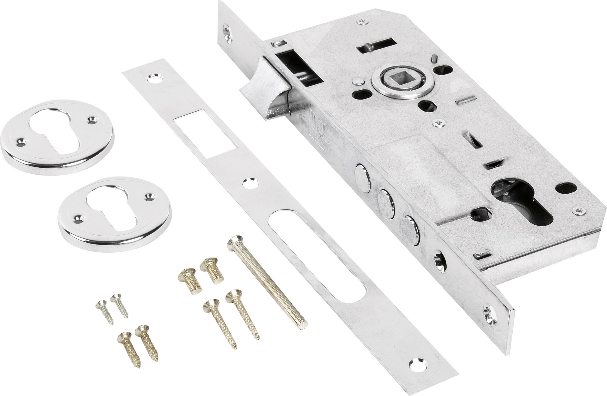Замок врезной Apecs 2600-CR, цвет хром - 2