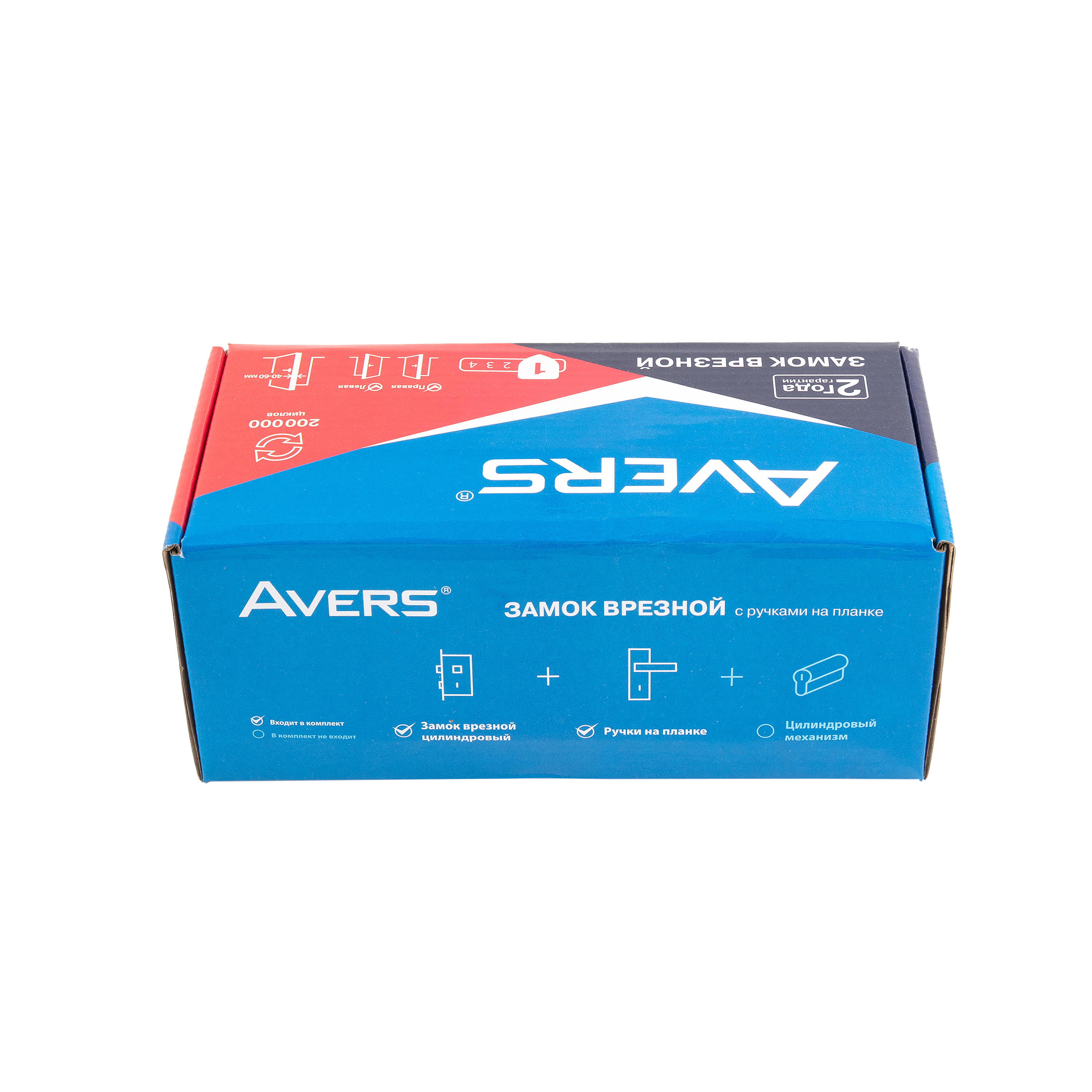 Замок врезной Avers 1425-CR, цвет хром - 5