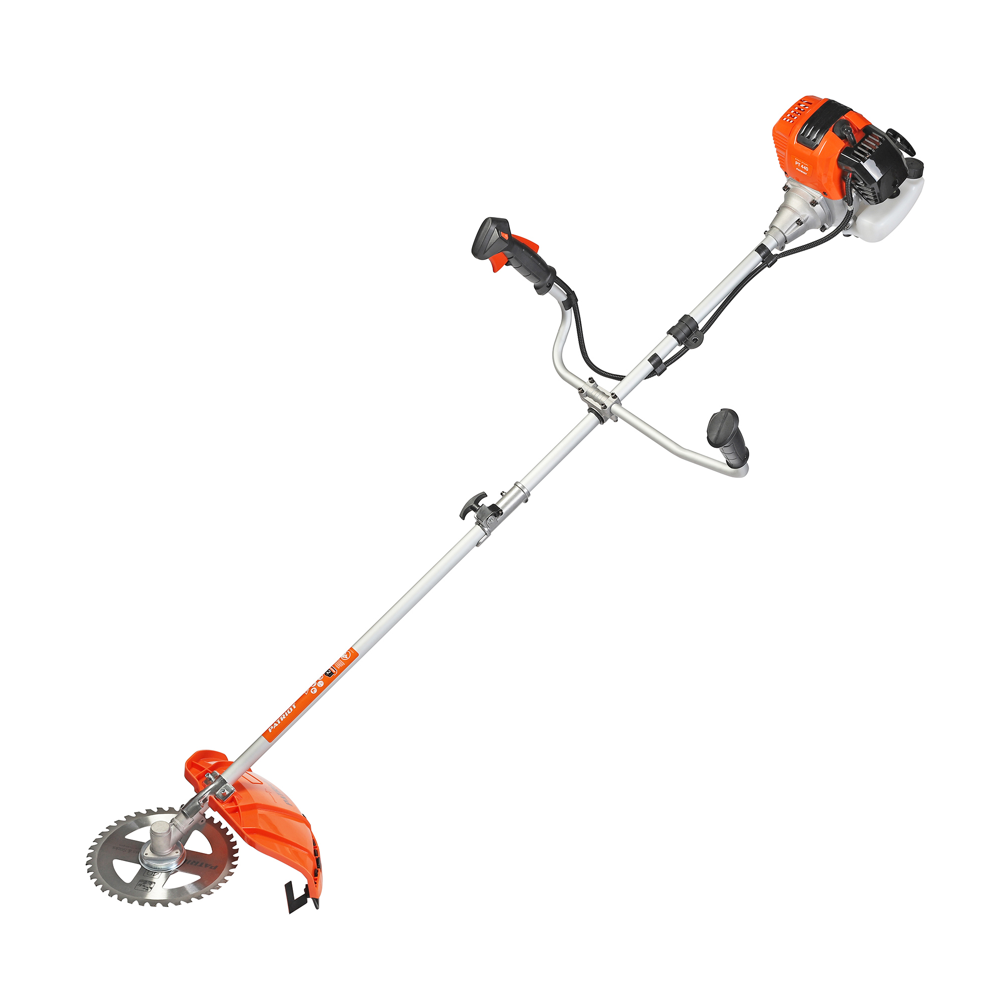 Изображение товара Бензиновый триммер Patriot PT 440 с ножом и леской 2.5л.с.