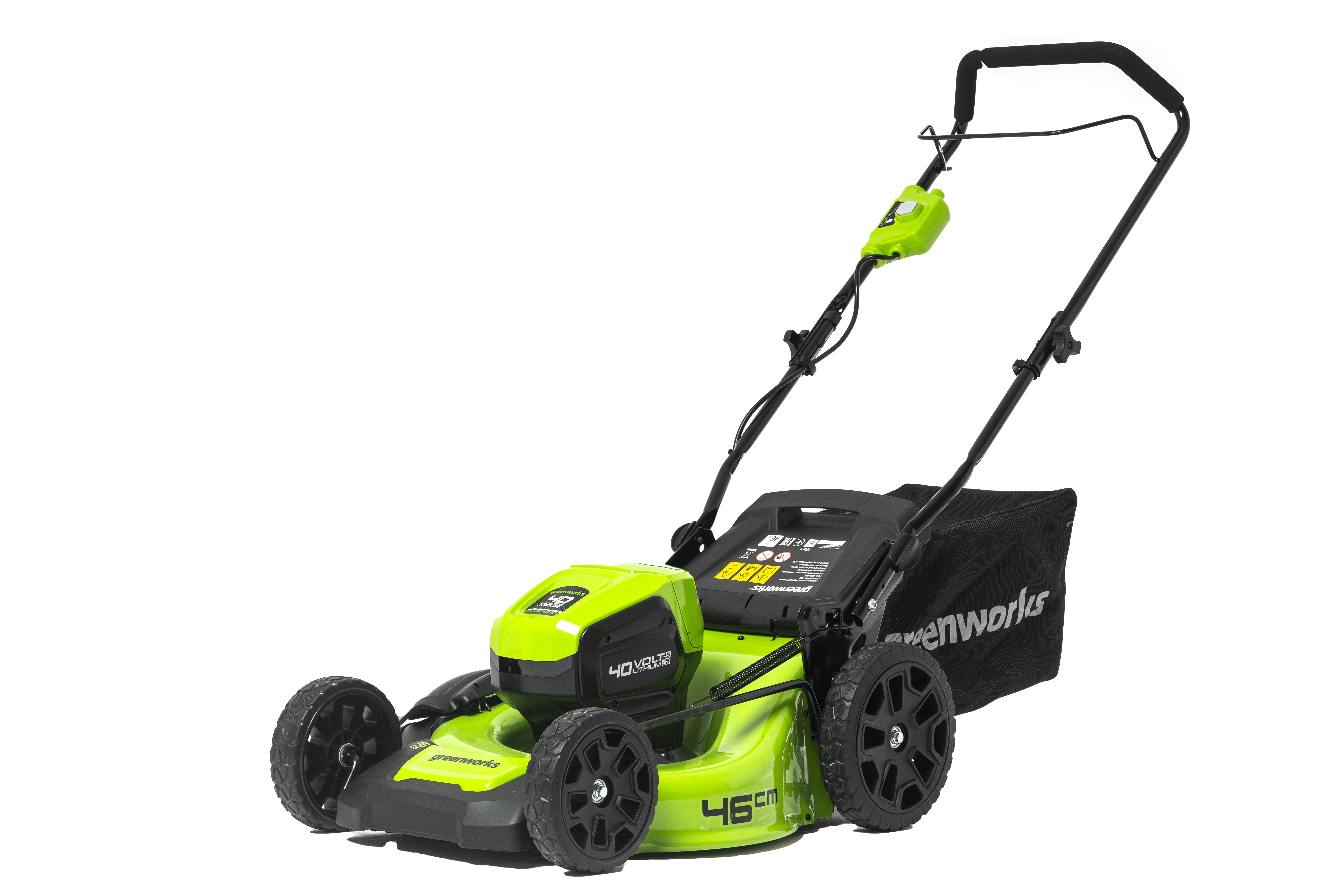 Изображение товара Газонокосилка аккумуляторная Greenworks 40В GD40LM46HP с травосборником