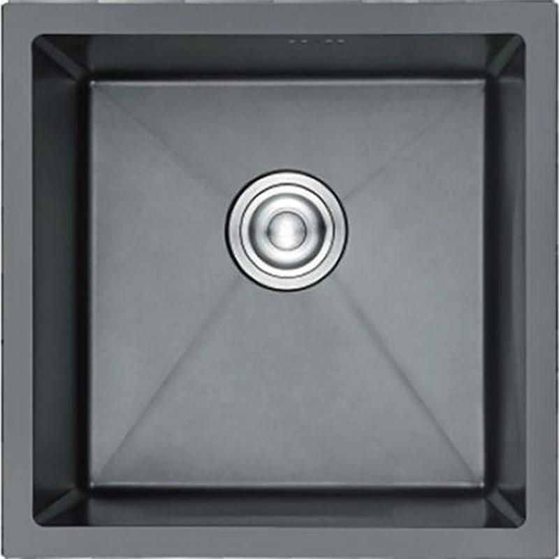 Изображение товара Нержавеющая кухонная мойка Gerhans K34444B черный графит 44x44 см