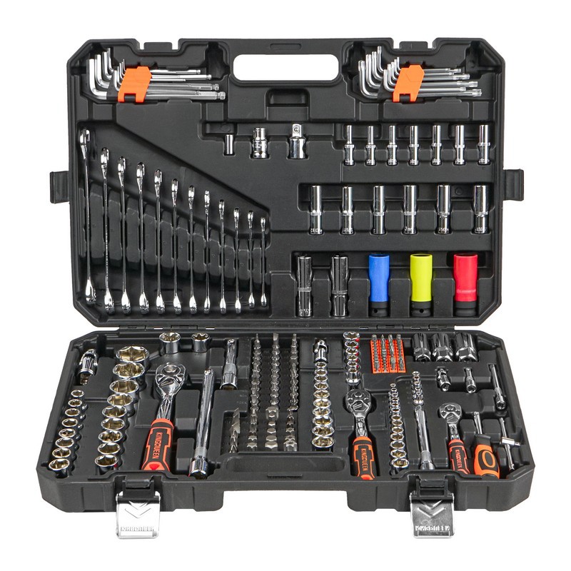 Изображение товара Набор инструментов KINGQUEEN WIB-90001 222 предмета в кейсе