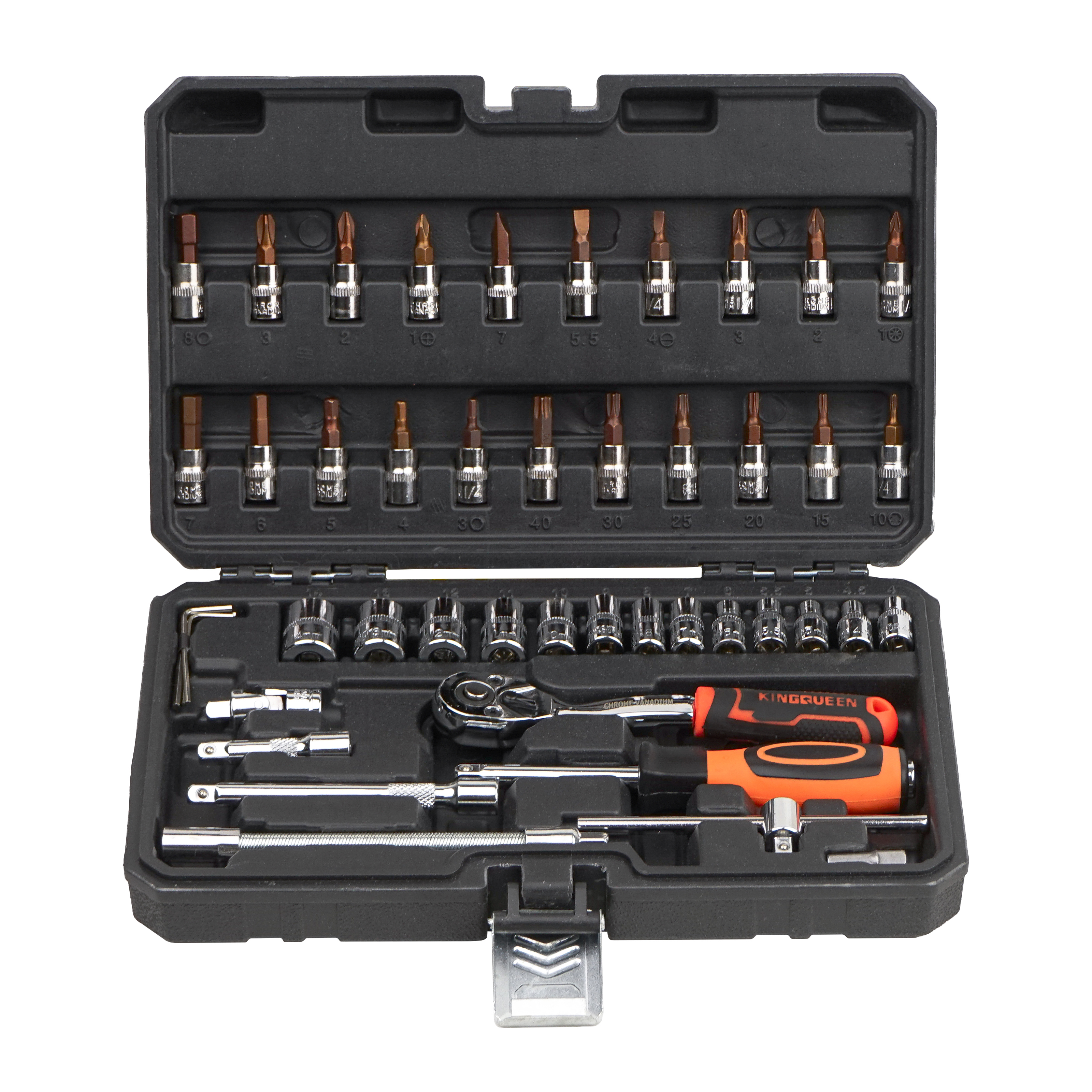 Изображение товара Набор инструментов KINGQUEEN WIB-10007, 46 предметов, кейс, Китай