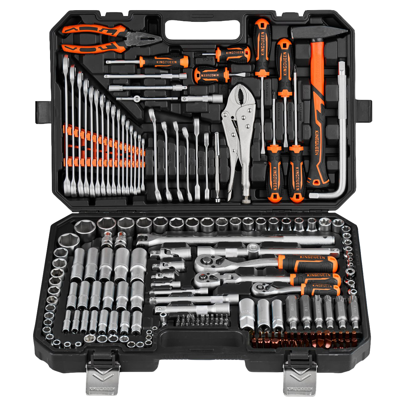 Изображение товара Набор инструментов KINGQUEEN WIB-272 202 предмета в кейсе