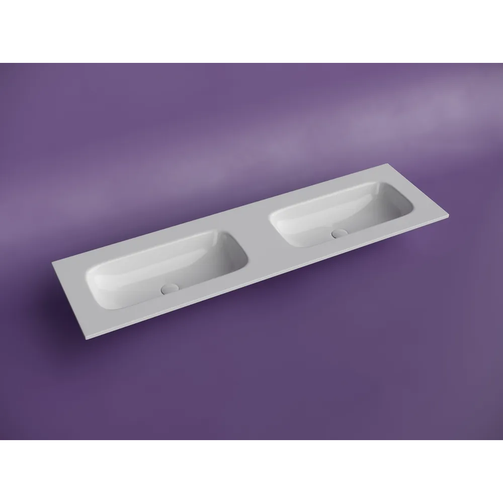 Изображение товара Раковина накладная мебельная Ceramicanova Grace прямоугольная 161см с двумя чашами CN7023wx Изображение товара Раковина накладная мебельная Ceramicanova Grace прямоугольная 161см с двумя чашами CN7023wx