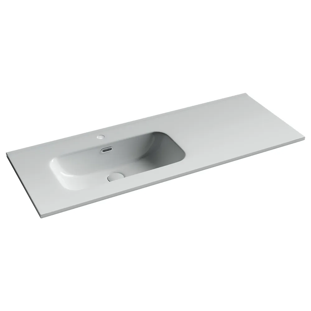 Изображение товара Раковина мебельная CERAMICANOVA Element прямоугольная белая с чашей слева