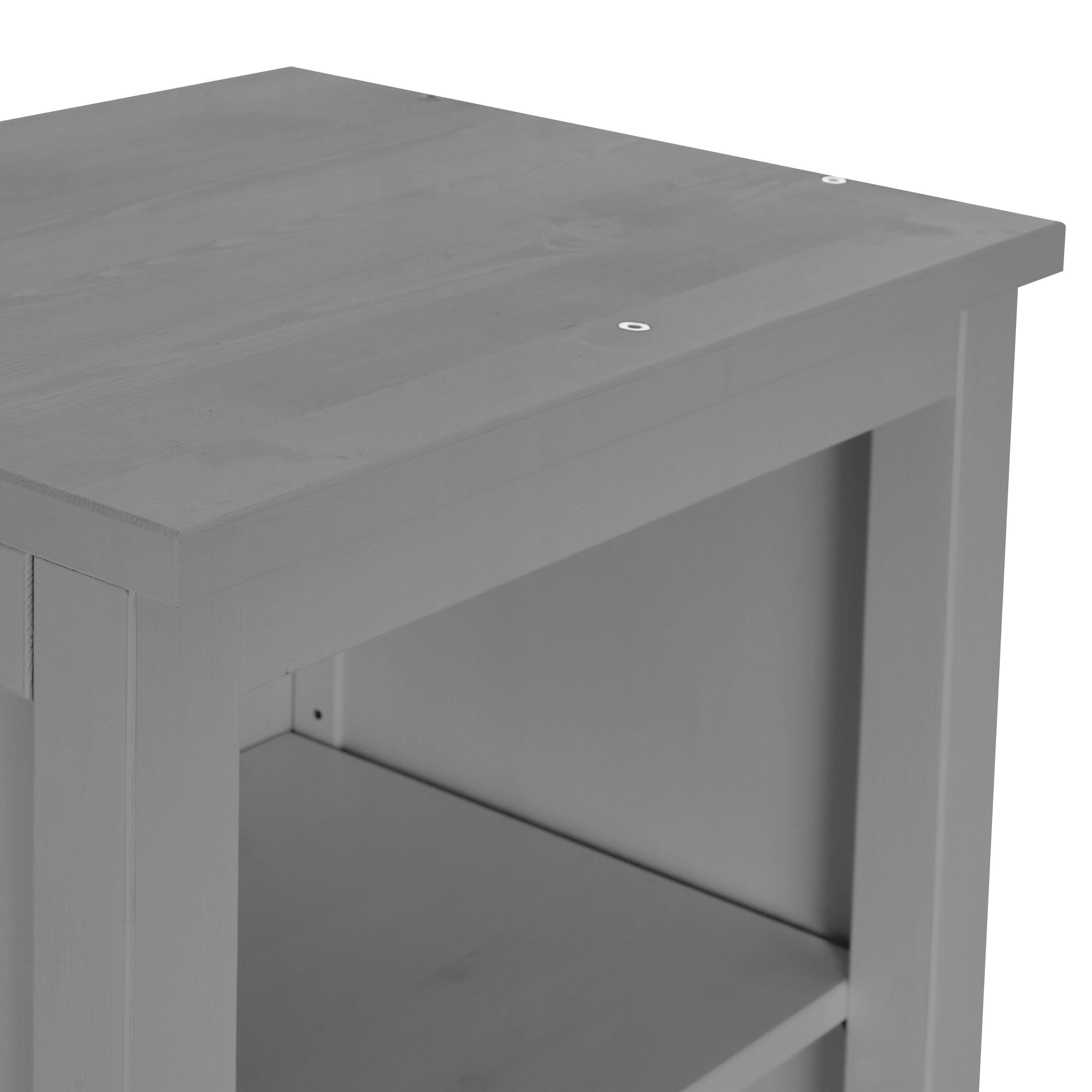 Изображение товара Стеллаж ЛУЗАЛЕС КЫМОР Серый 49х198х37 См: массив сосны, регулируемые полки Изображение товара Стеллаж ЛУЗАЛЕС КЫМОР Серый 49х198х37 См: массив сосны, регулируемые полки