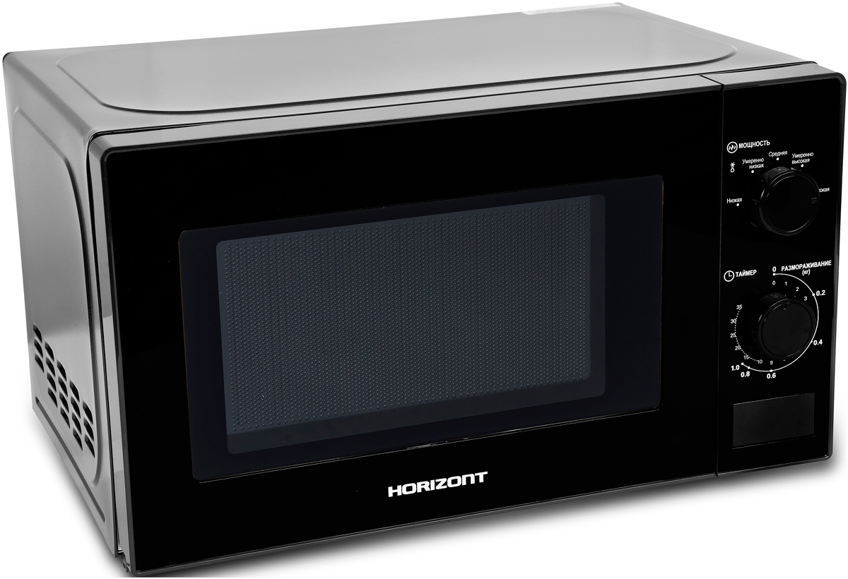 Изображение товара Отдельностоящая микроволновая печь Horizont 20 MW 700-1378 DMB 20 л черная