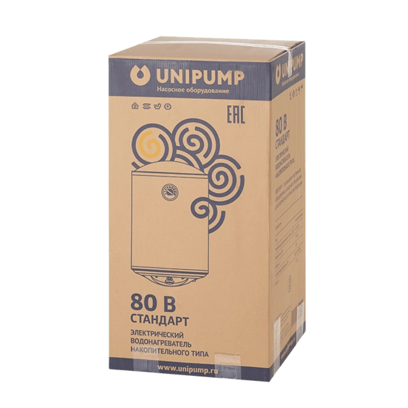 Изображение товара Электрический накопительный водонагреватель UNIPUMP Стандарт 80 В 1.5 кВт 80 л