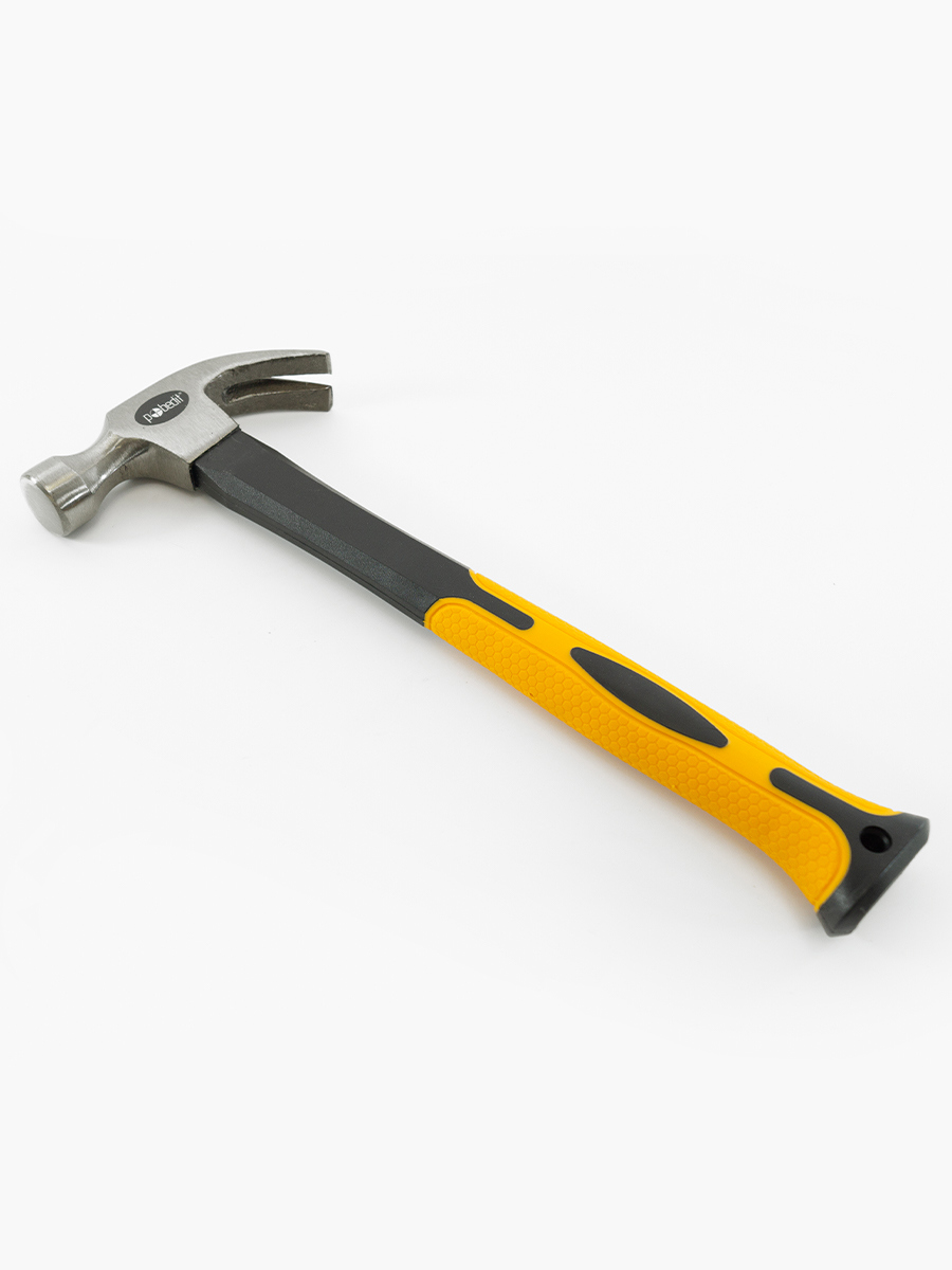 Изображение товара Молоток-гвоздодер Pobedit 2533445 фиберглассовая рукоятка 450 г