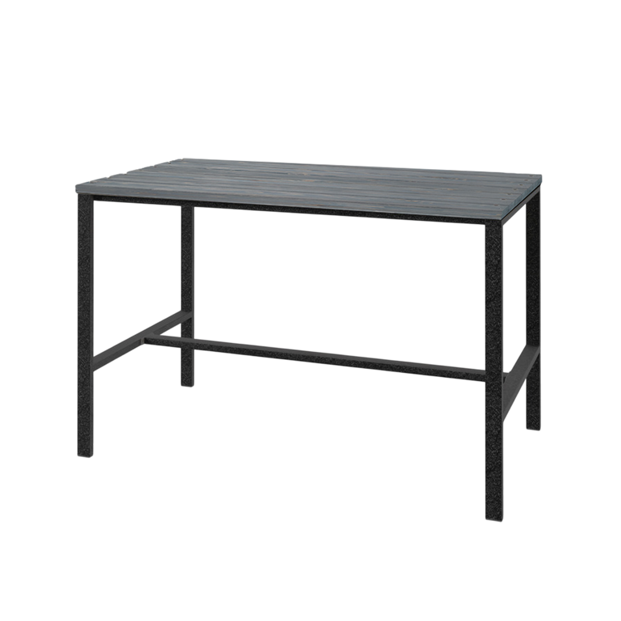 Изображение товара Садовый стол Grostat Home Lacio loft 120x65 см серый металлический и деревянный