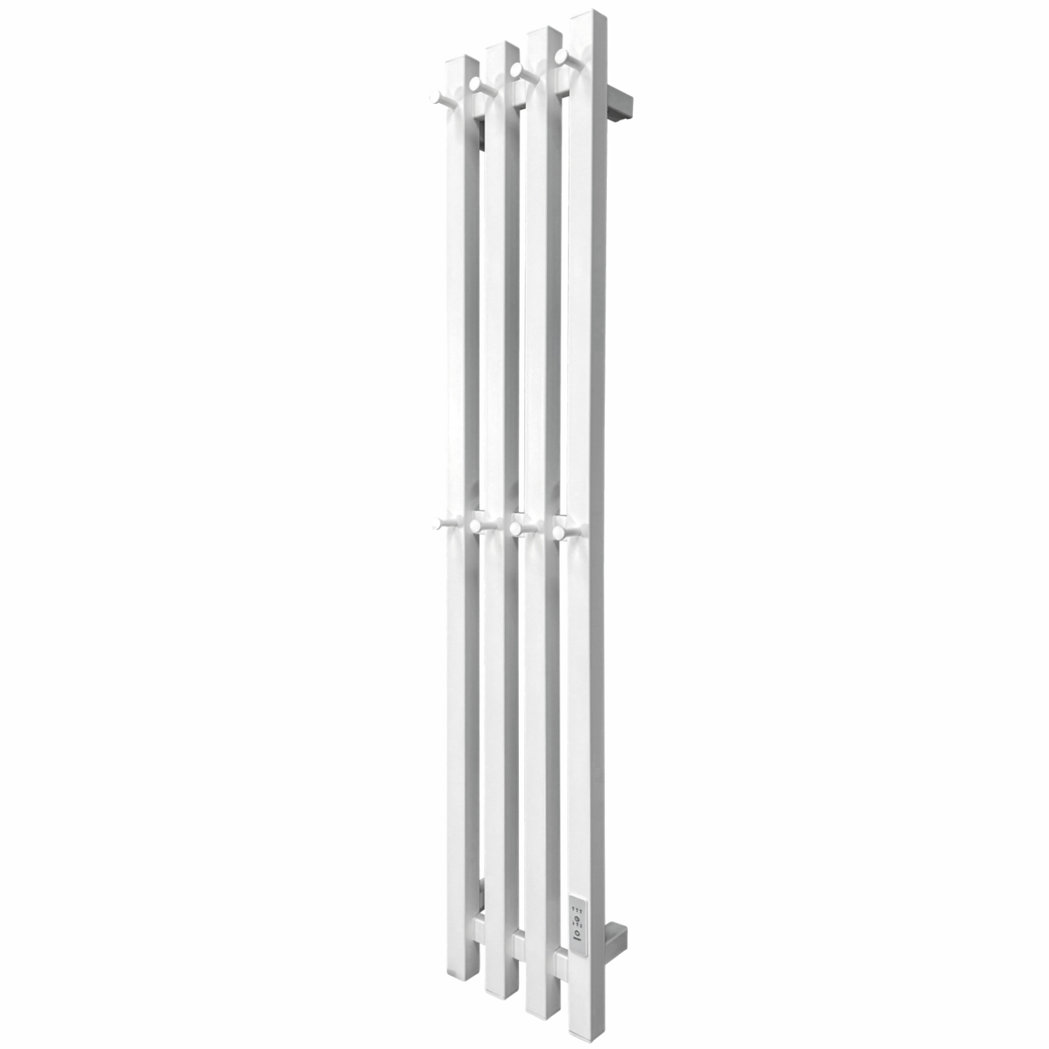 Изображение товара Полотенцесушитель электрический Рэмо ЭПС 210x1200НС В4Э_R 210x1150 мм 120 Вт с терморегулятором I-образный цвет белый матовый