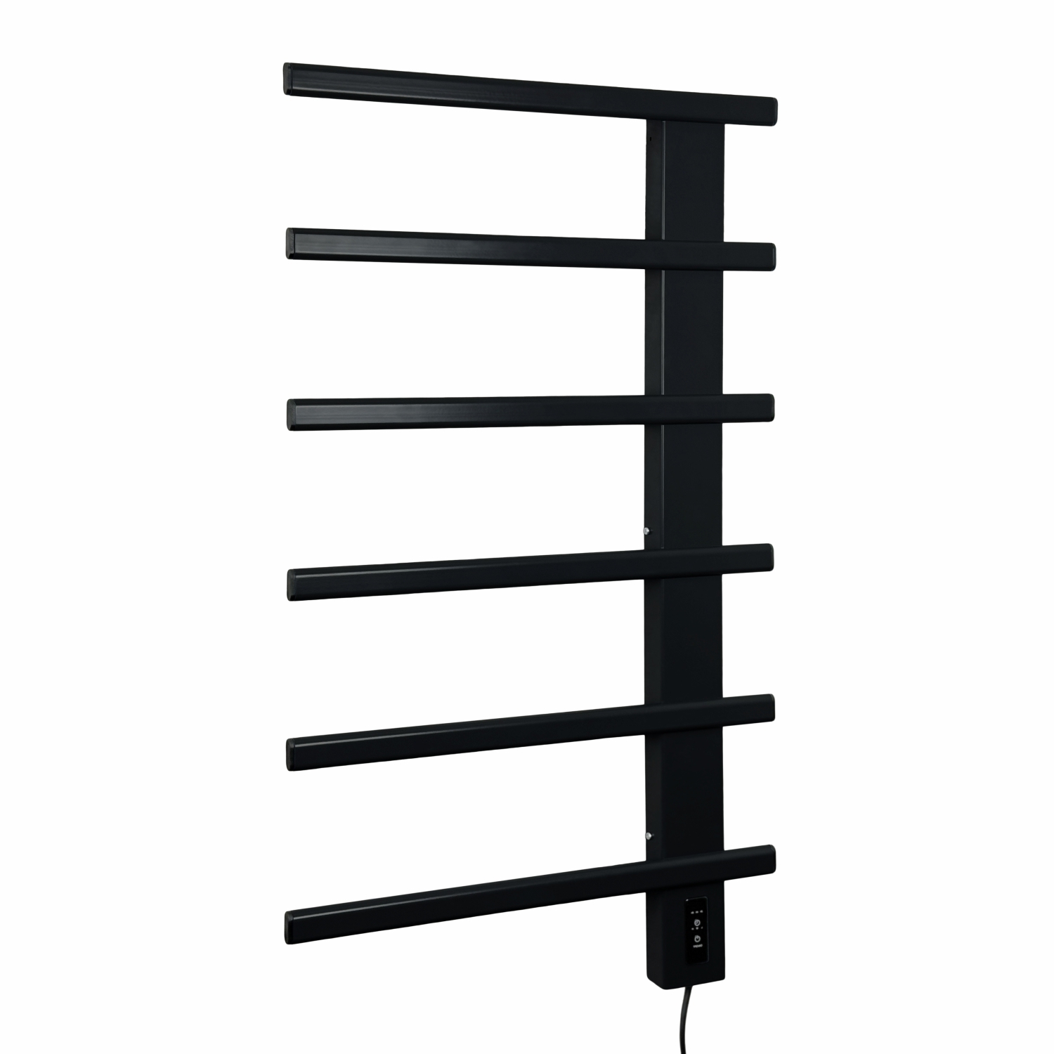 Изображение товара Электрический полотенцесушитель Рэмо ЭПС 500x900НС Е6Э_R с терморегулятором черный матовый