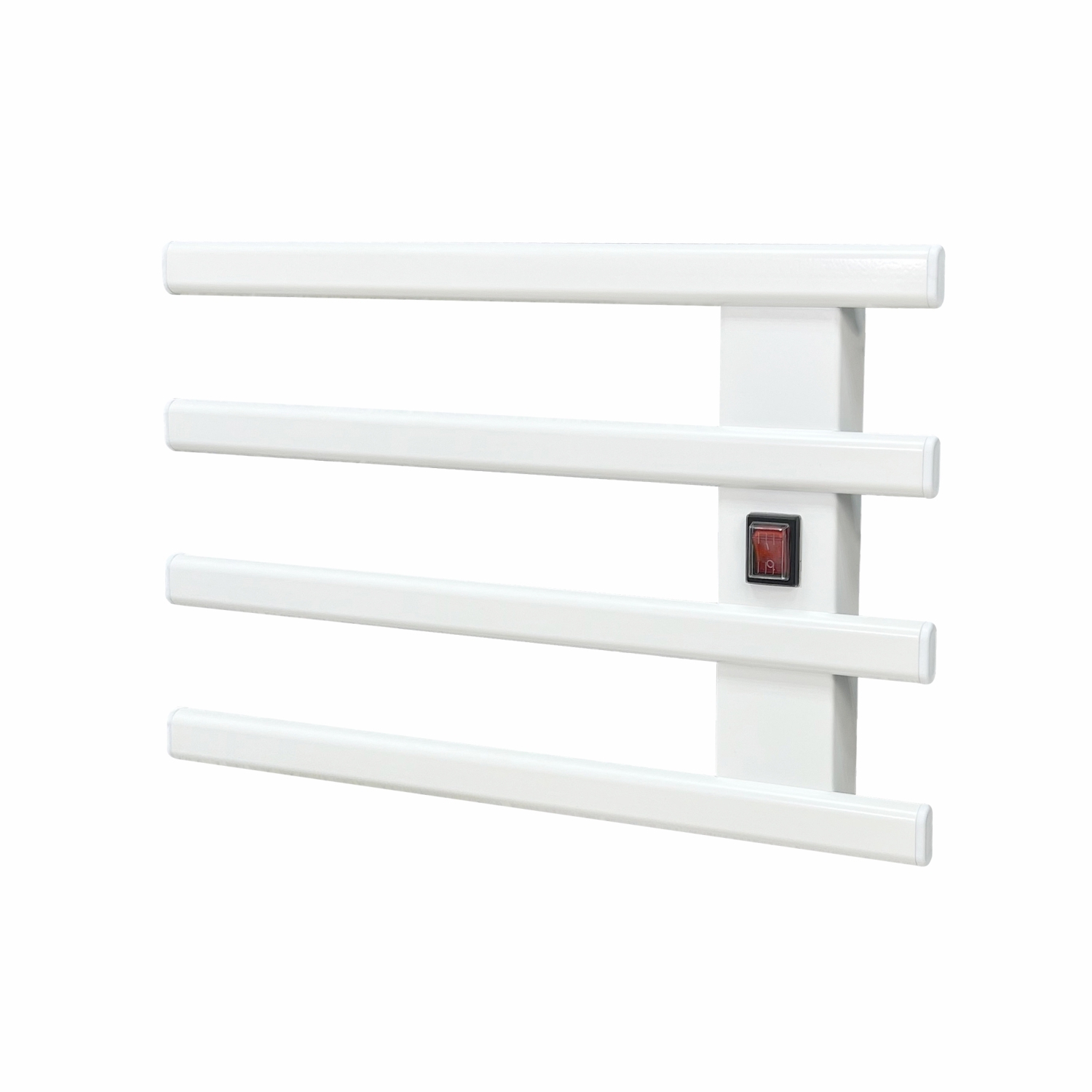 Изображение товара Электрический полотенцесушитель Рэмо ЭПС 500x300НС Е4М 120 Вт с терморегулятором белый матовый