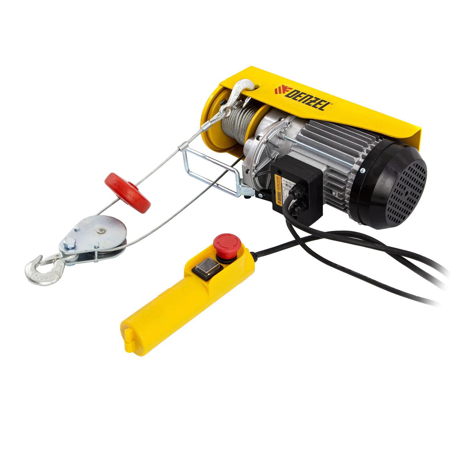 Изображение товара Электрический тельфер Denzel TF-500 500 кг, 12 м цепь, 1020 Вт