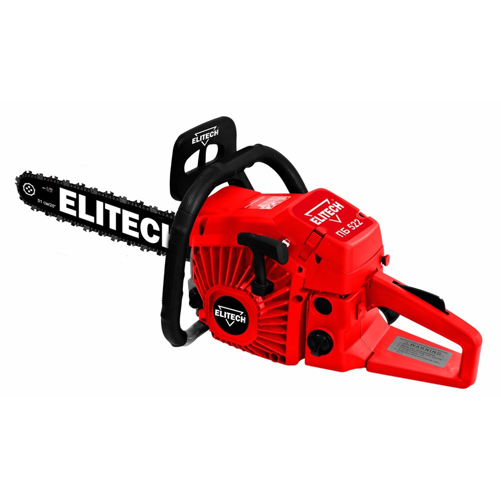 Изображение товара Бензиновая цепная пила Elitech ПБ 522 3.5 л.с. 51 см для распиловки дров и строительных работ
