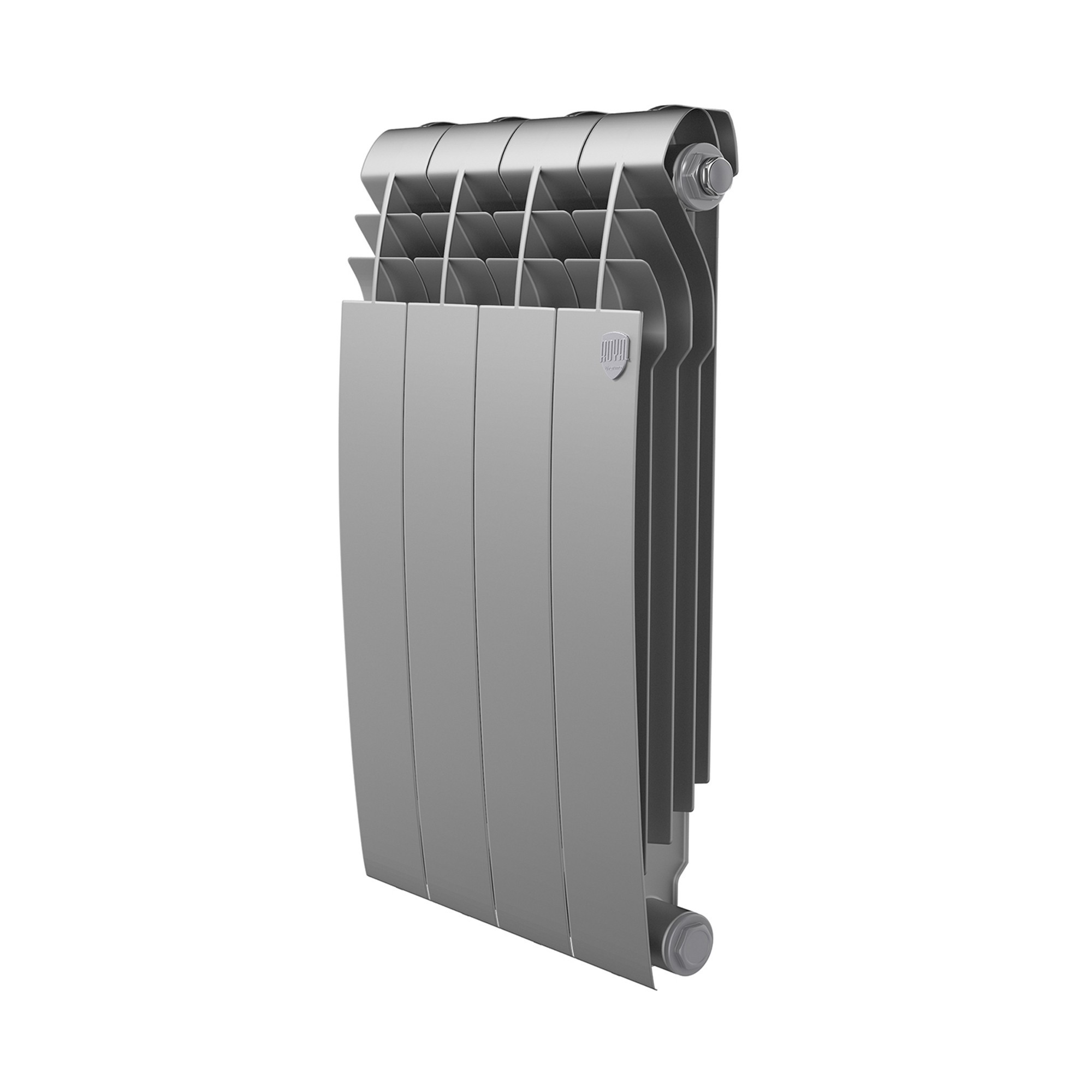 Изображение товара Радиатор секционный Royal Thermo BiLiner B 500/87 4 секции боковое подключение биметалл серый