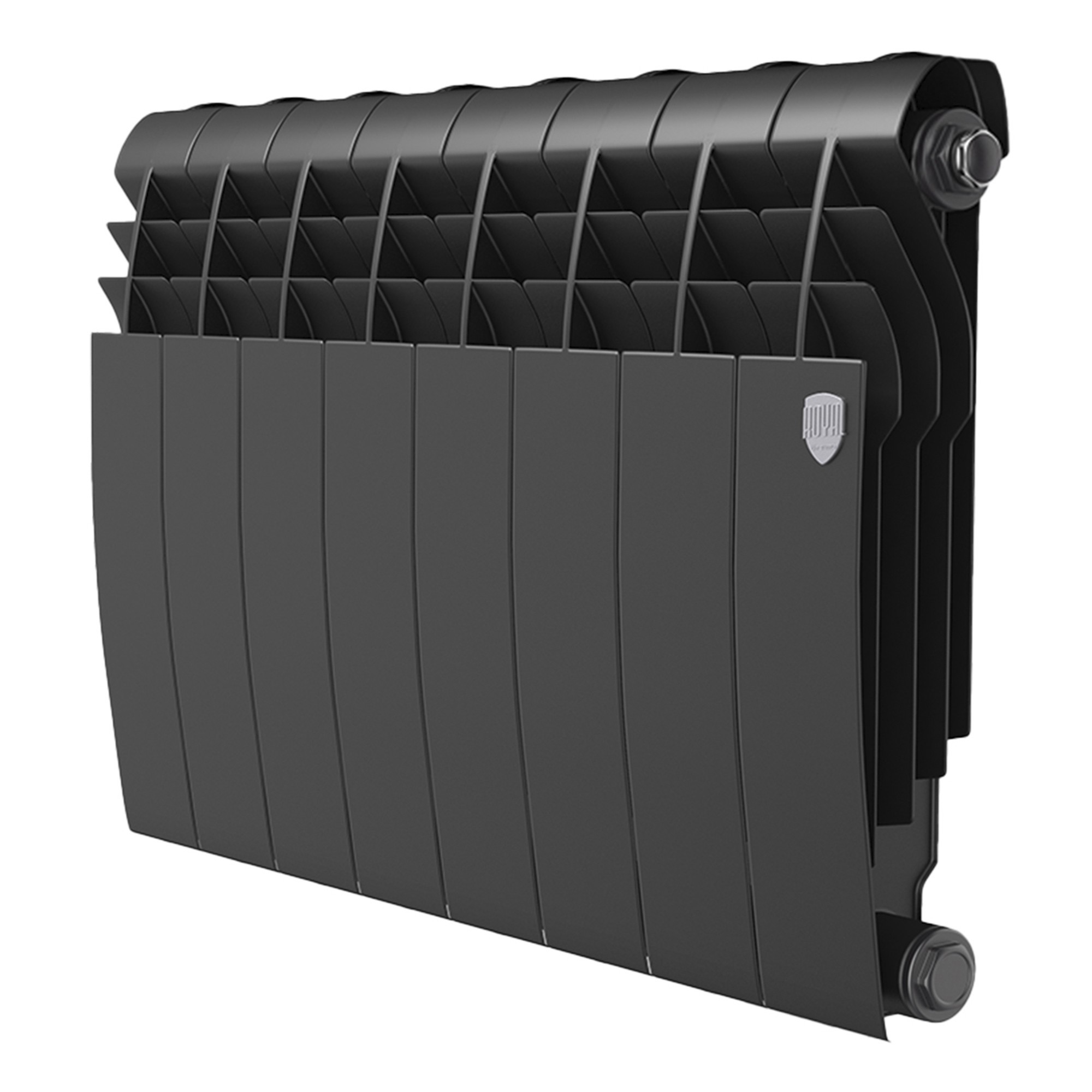 Изображение товара Радиатор секционный Royal Thermo BiLiner B 350/87 8 секций черный биметалл
