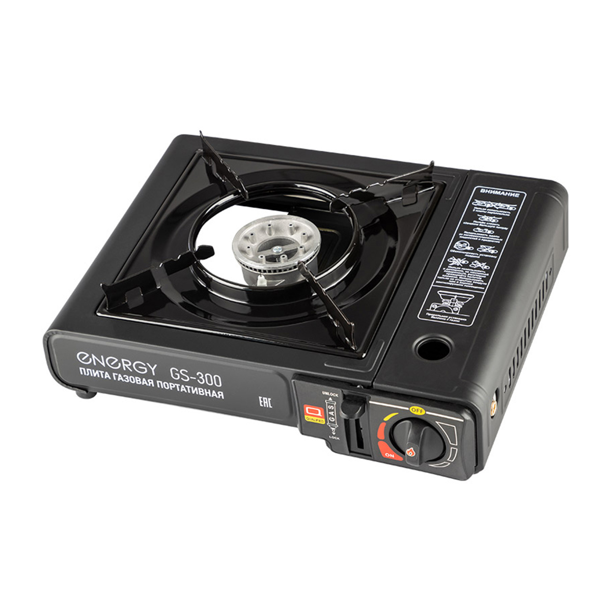 Изображение товара Газовая варочная панель Energy 105311 34 см 1 конфорка черная