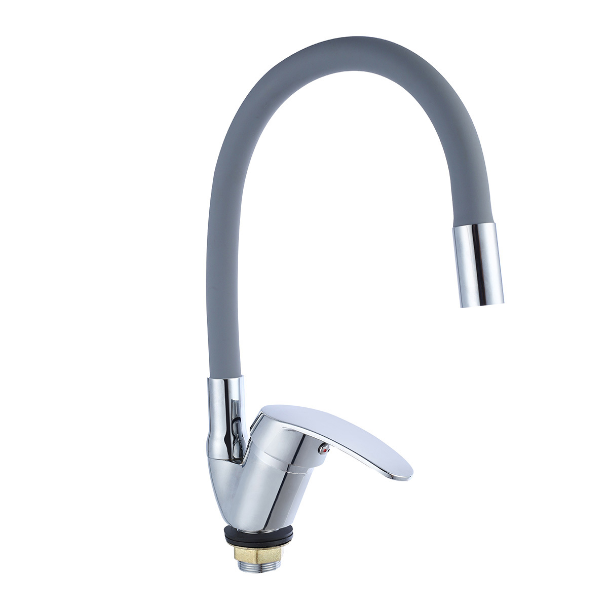 Изображение товара Смеситель для кухни Tsarsberg 275051 поворотный излив из нержавеющей стали серый