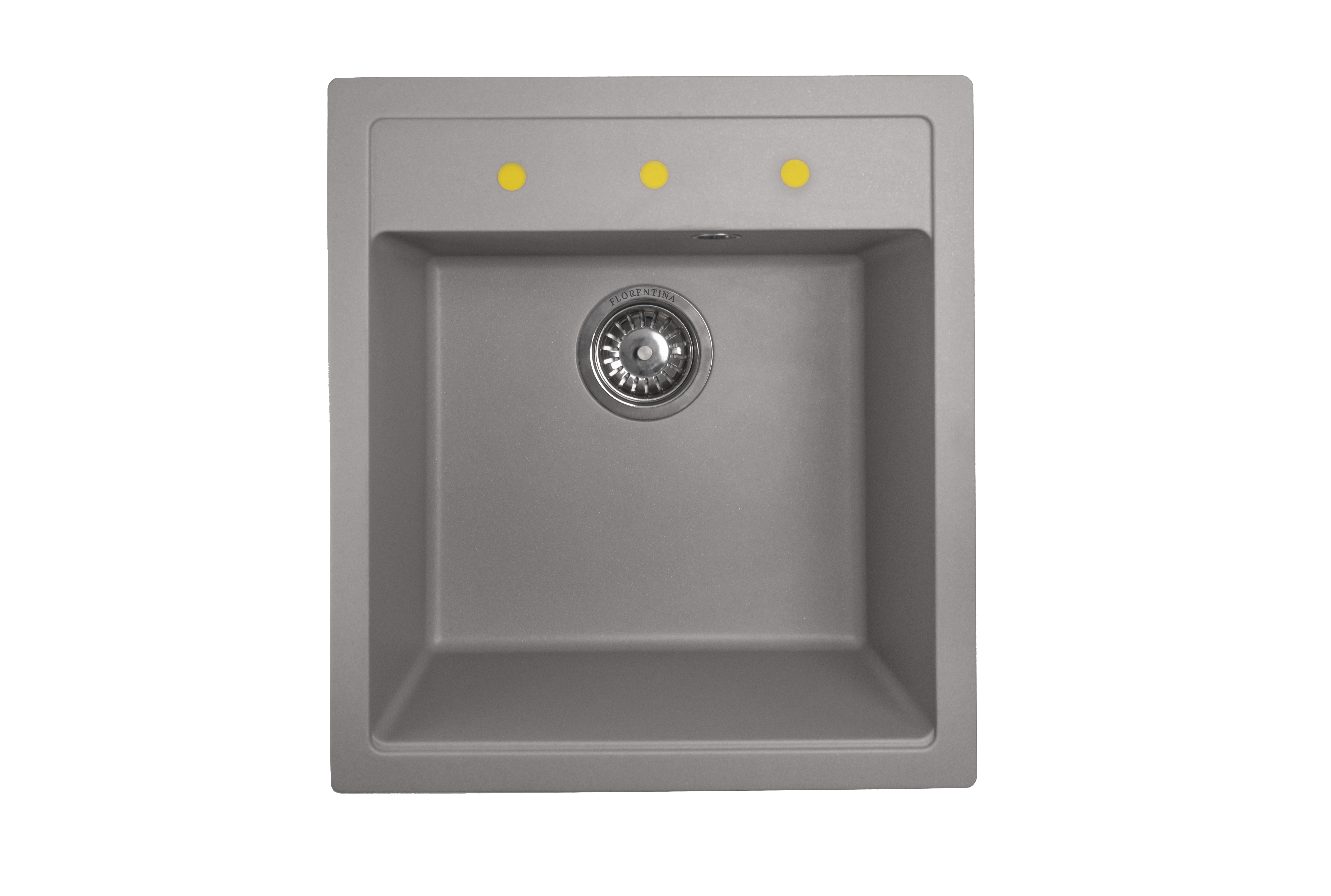 Изображение товара Врезная кухонная мойка Florentina Липси 460 из искусственного камня серый кварц