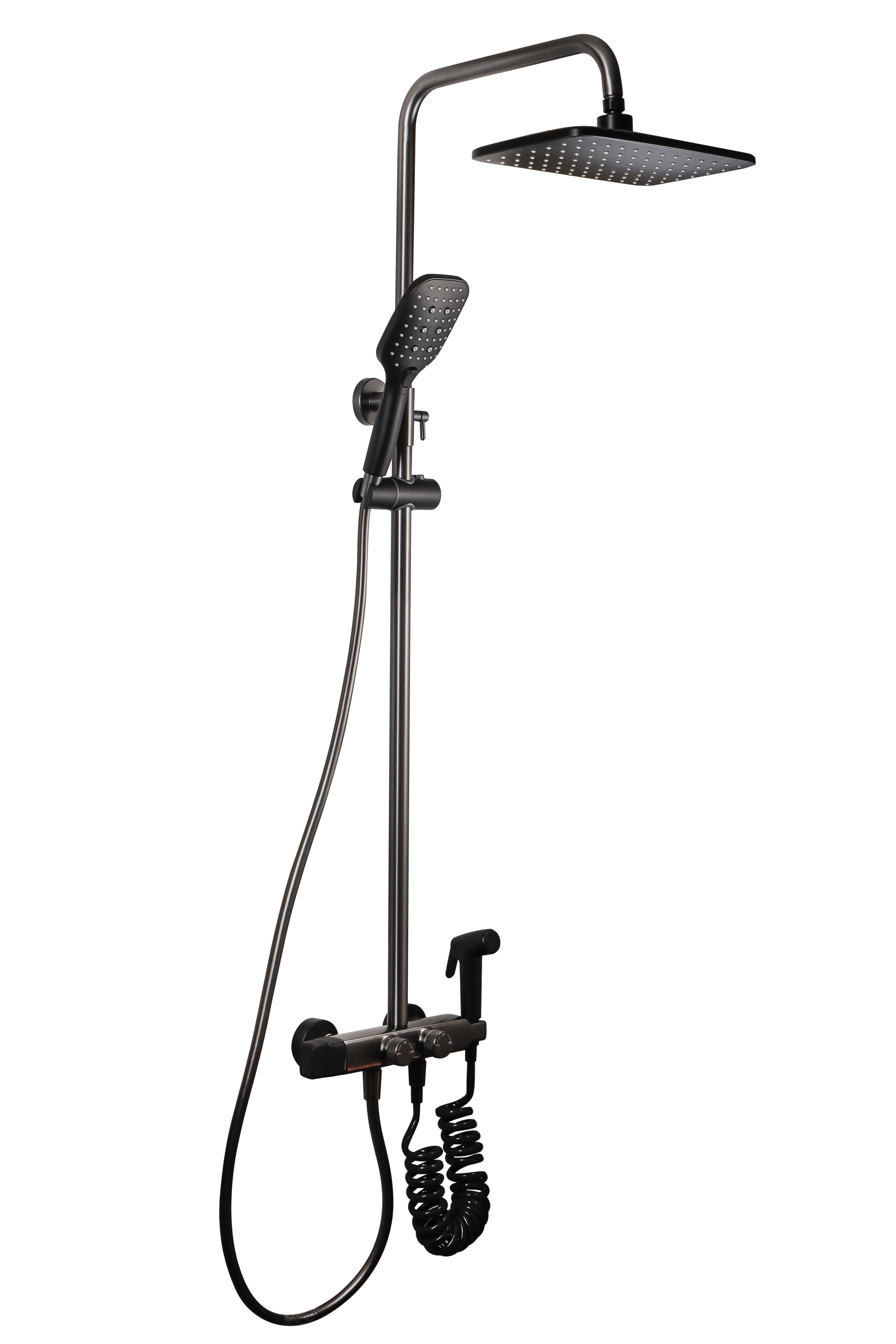 Изображение товара Душевая система Maxonor pure life Pl2485-7 3 режимная черный высокое качество