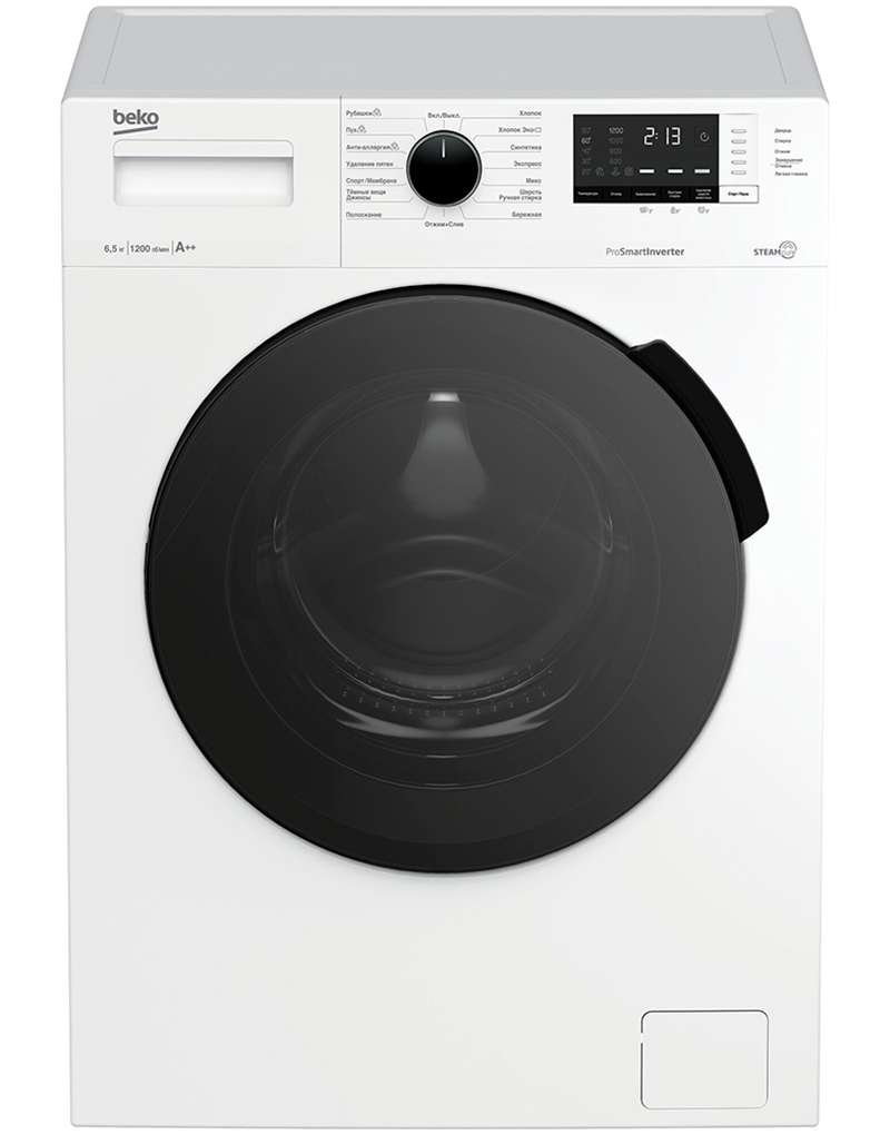 Изображение товара Стиральная машина Beko Wspe6h612w 60x84x44 см 6.5 кг цвет белый