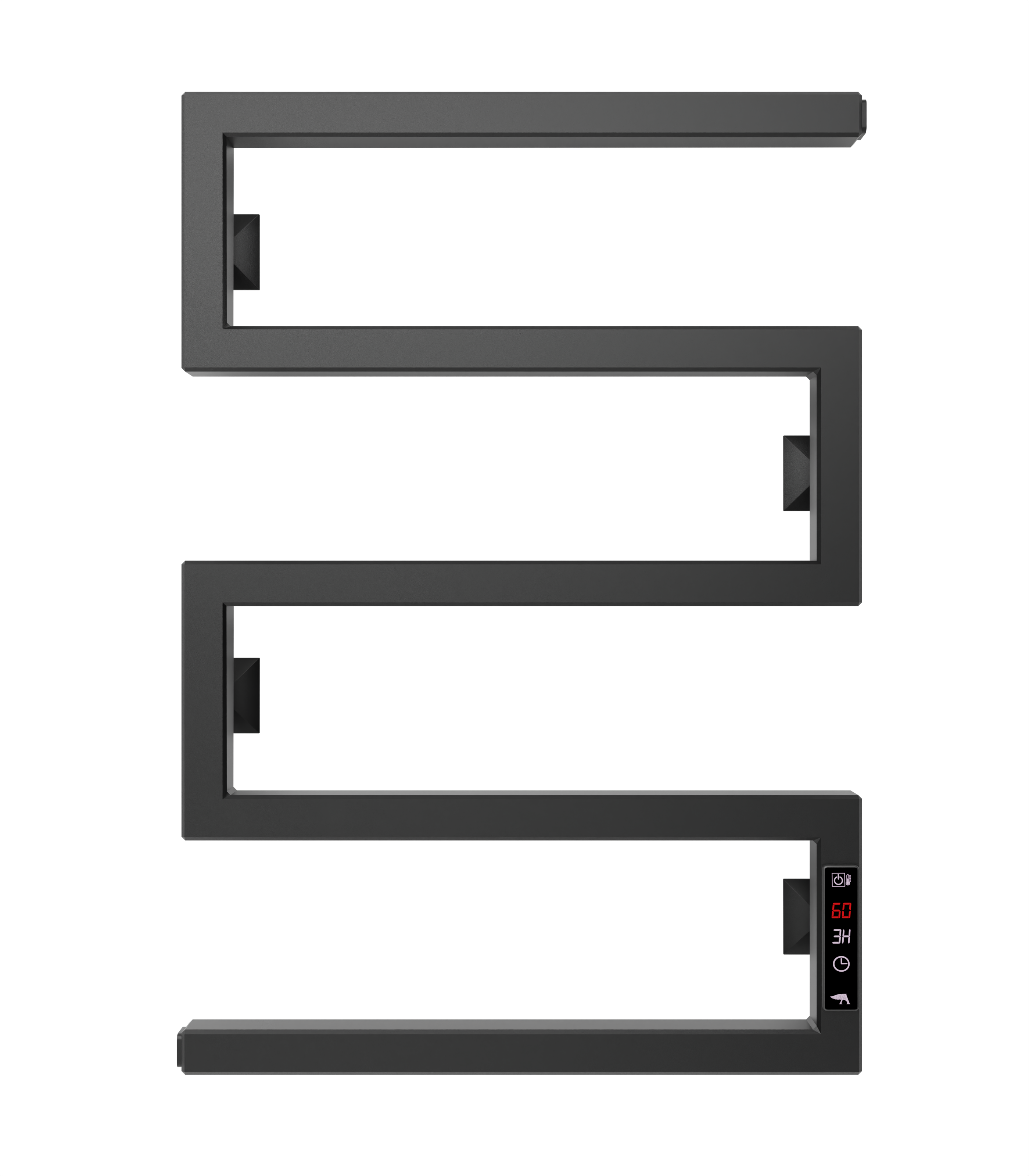 Изображение товара Электрический полотенцесушитель Арго Грация Квадро Гранд 450x700 мм 130 Вт с ЖК дисплеем