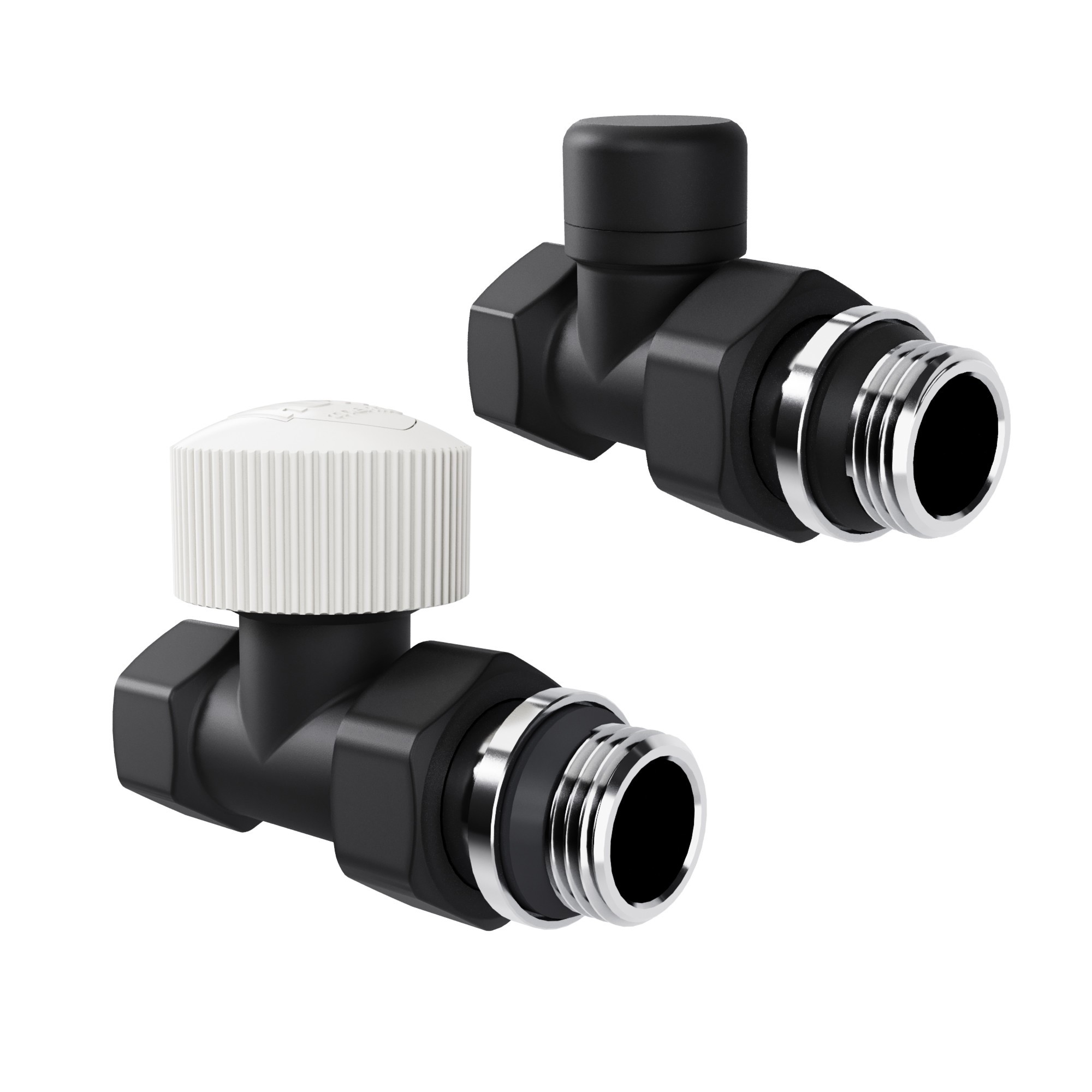 Изображение товара Термостатический комплект для радиатора Royal Thermo Design Pro 1/2 латунь черный