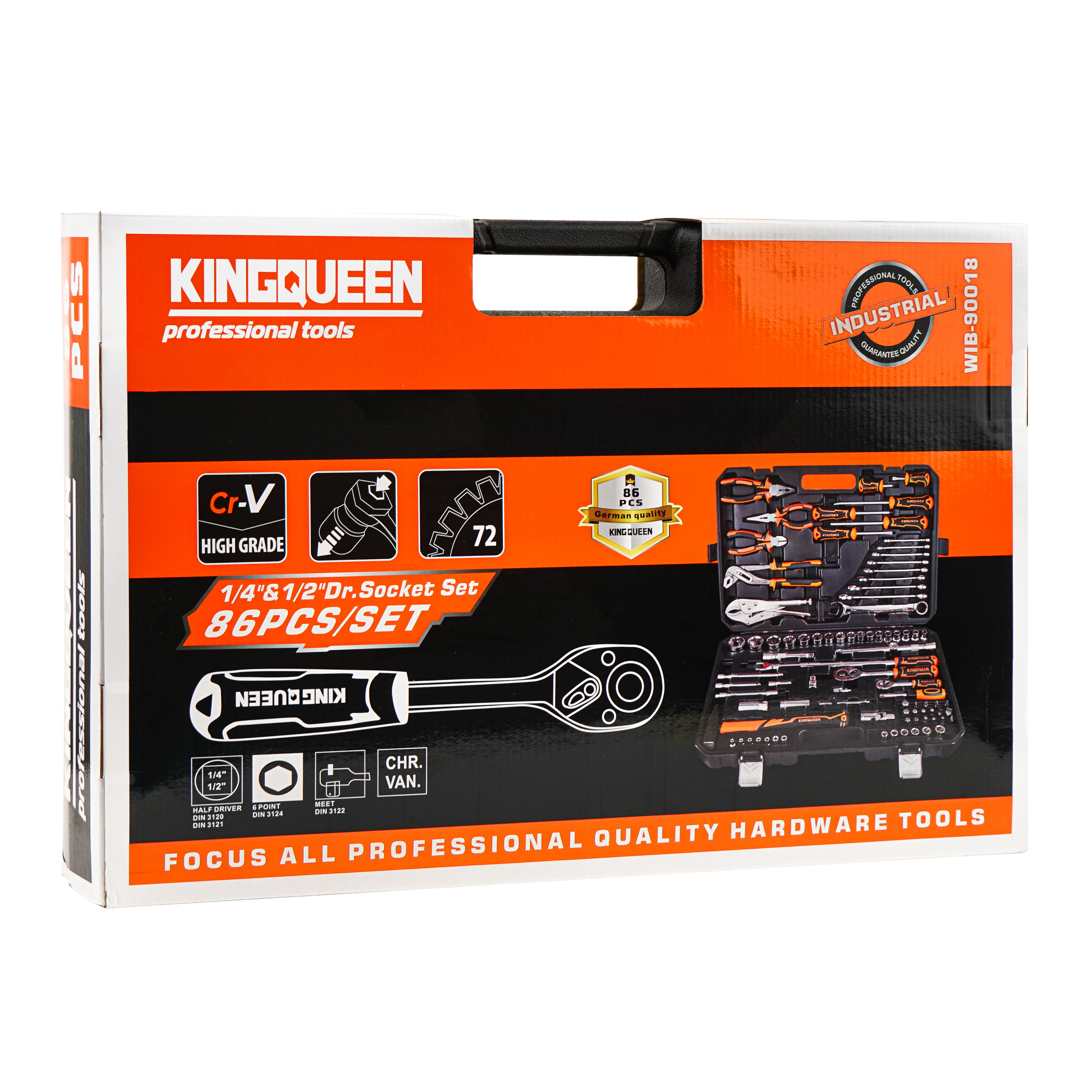 Изображение товара Набор инструментов Kingqueen WIB-90018, 86 предметов