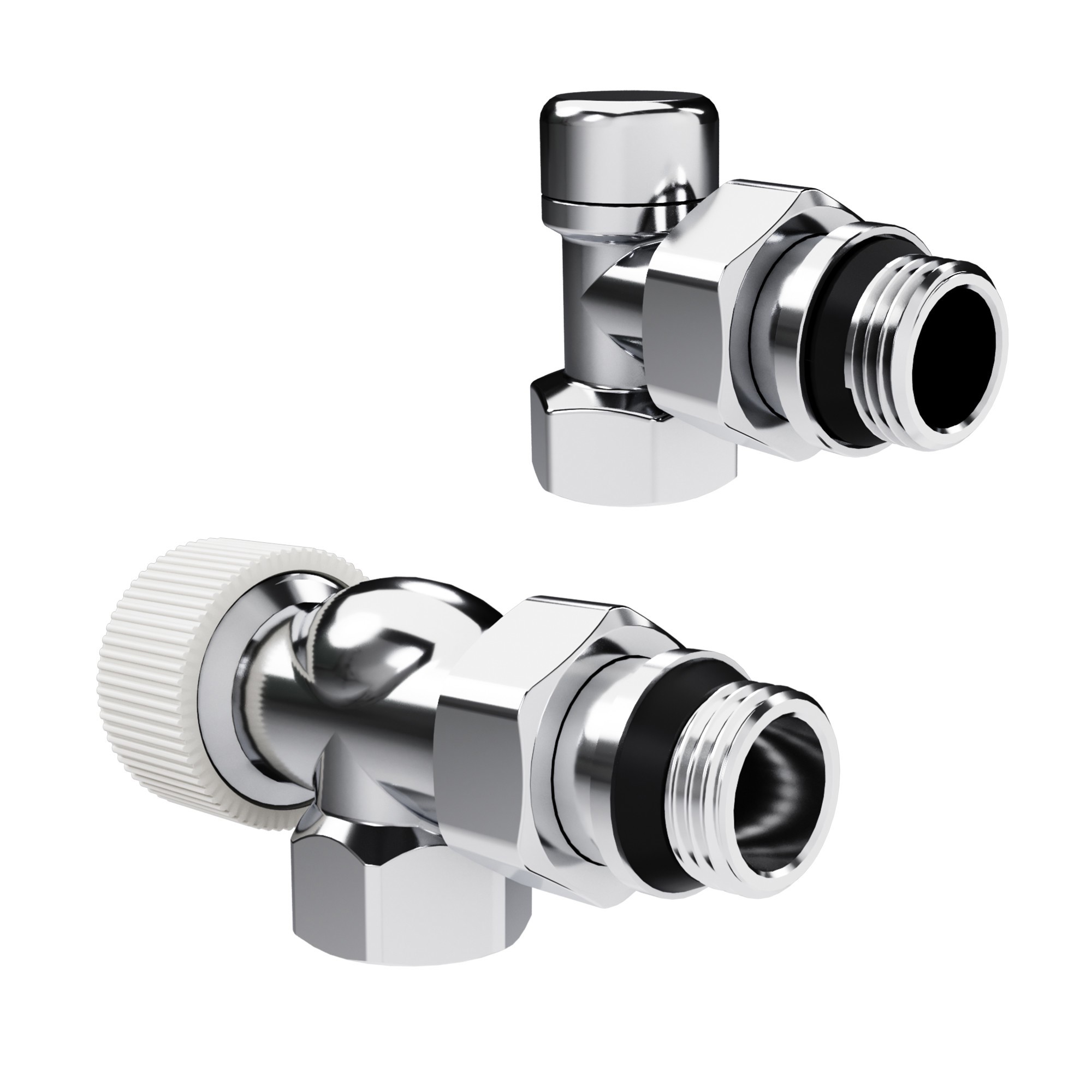 Изображение товара Термостатический комплект для радиатора Royal Thermo 1/2" цвет хром